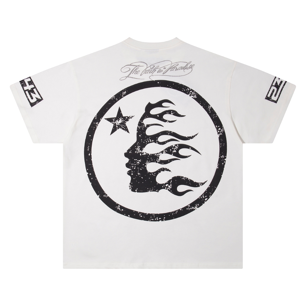 New Hellstar Star 25s Angel of Hell Logo Cotton T-shirt in White (S-XL) – $120 - 图片 2
