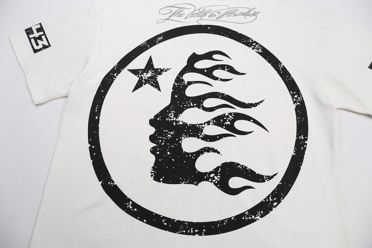 New Hellstar Star 25s Angel of Hell Logo Cotton T-shirt in White (S-XL) – $120 - 图片 6
