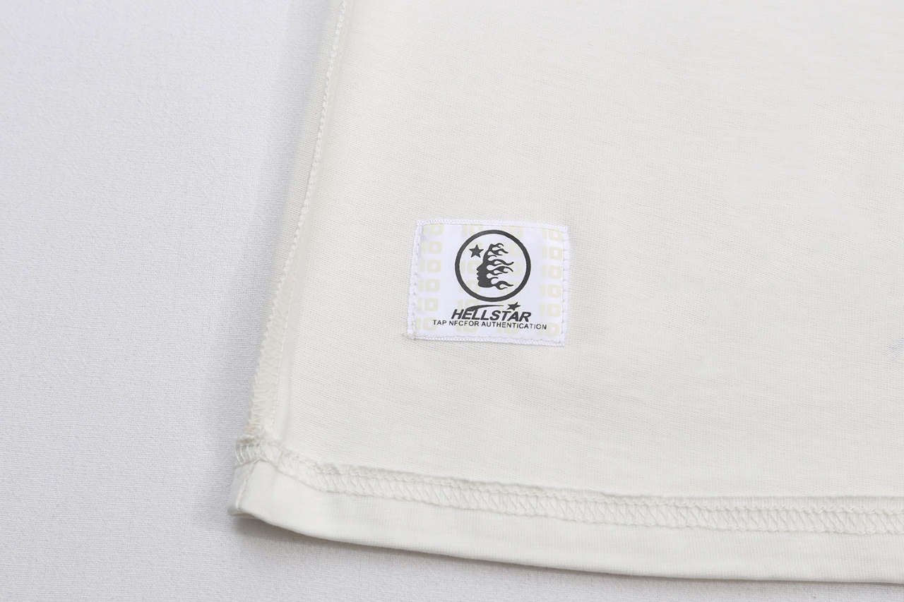 New Hellstar Star 25s Angel of Hell Logo Cotton T-shirt in White (S-XL) – $120 - 图片 9