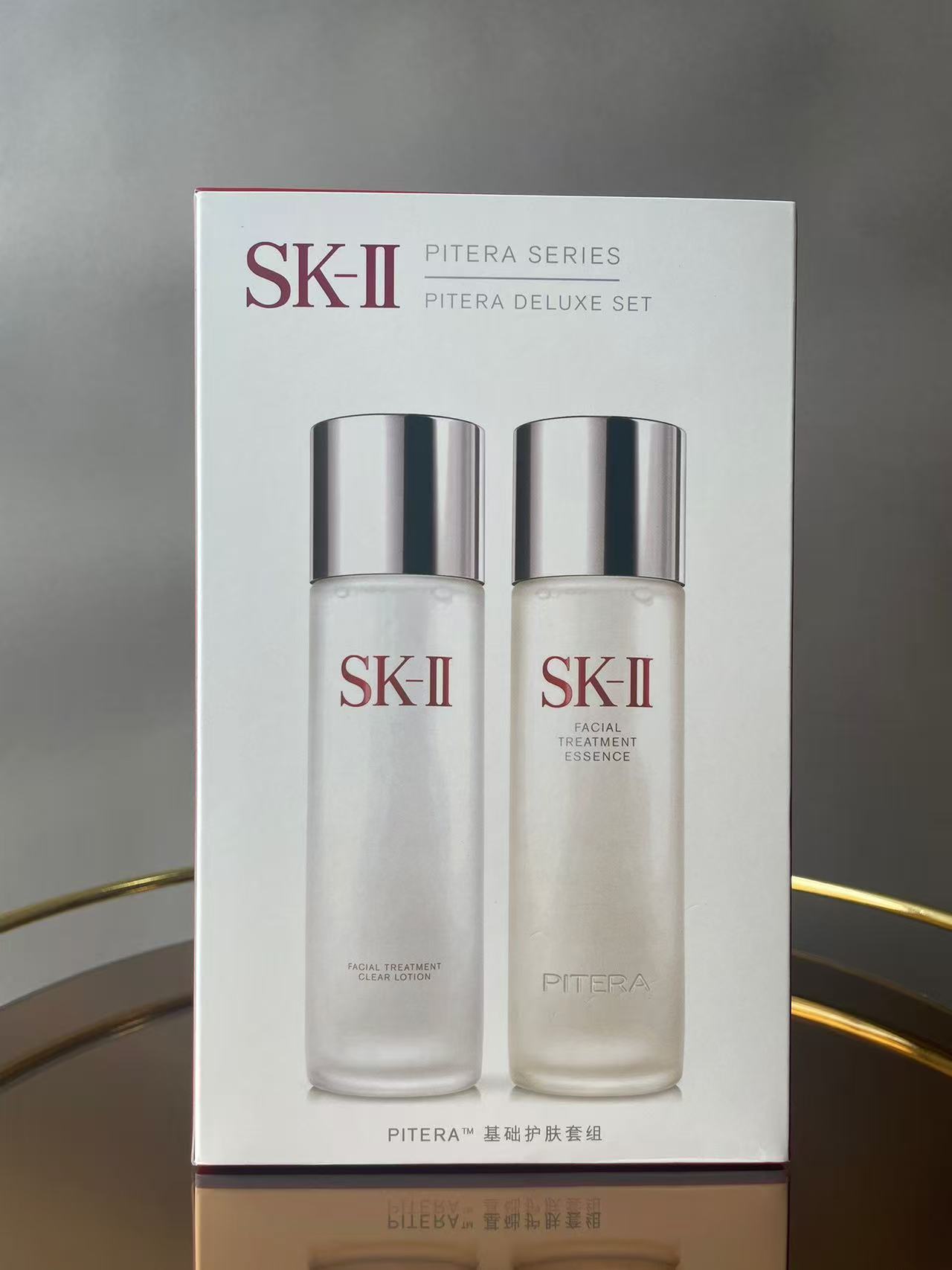 通/ SK2基础护肤两件套明通版！内含：神仙水230ML+清莹露230ML。
