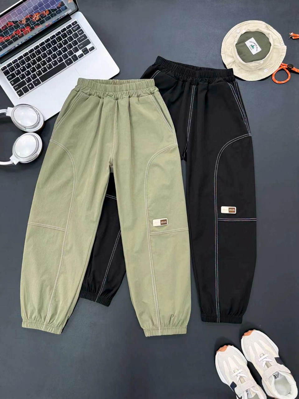 Precio de lanzamiento 79.9@unidad 【Temporada de verano para niños de 120-170, pantalones deportivos de secado rápido pa…