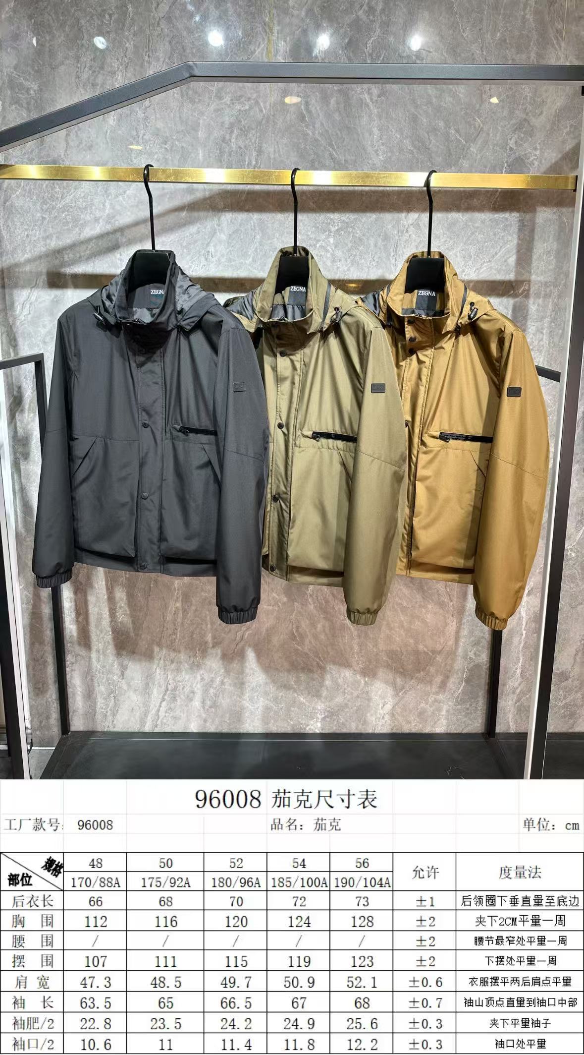 ZEGNA 代购级别牛货！2026春夏柜台同步系列 原版五金 面料选用进口聚酯纤维面料，光泽感强，细节用