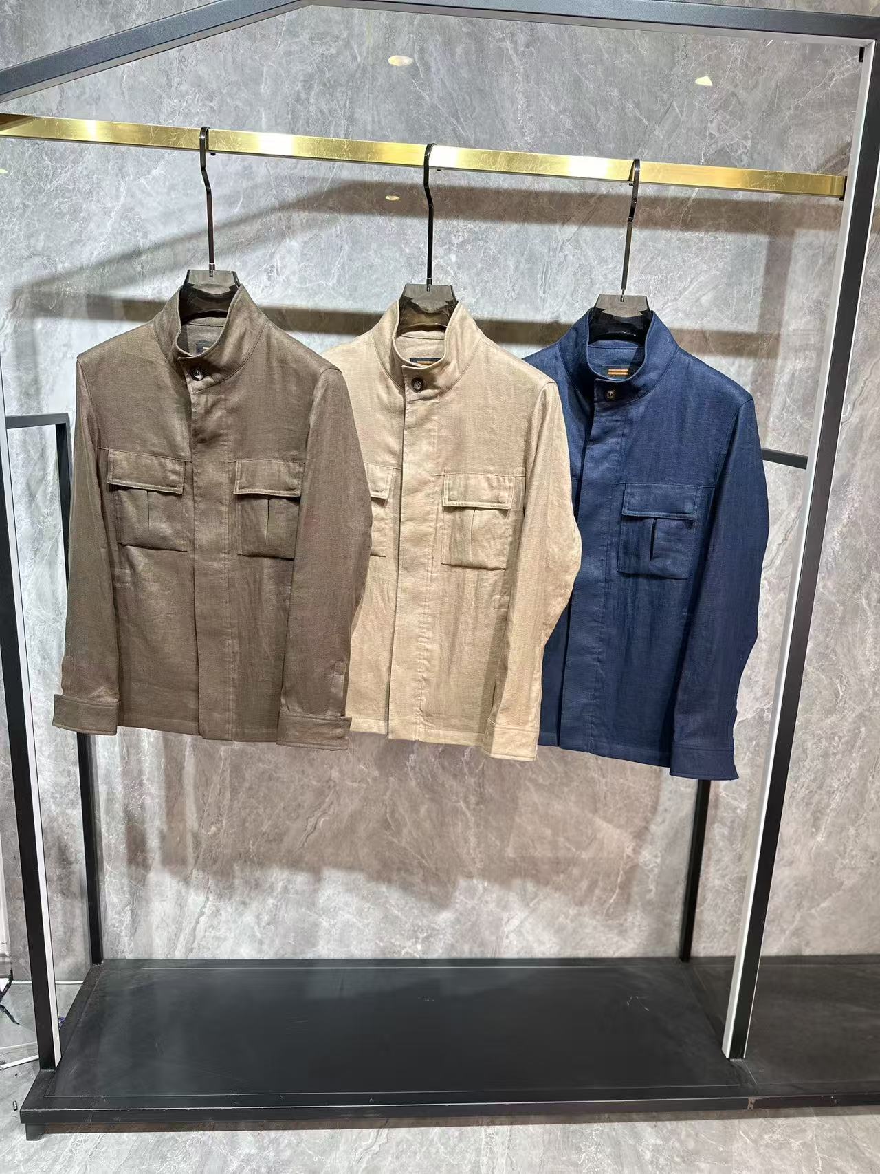 ZEGNA 代购级别牛货！2026春夏柜台同步系列 原版五金 100%亚麻 光泽感强，细节用料都非常考究