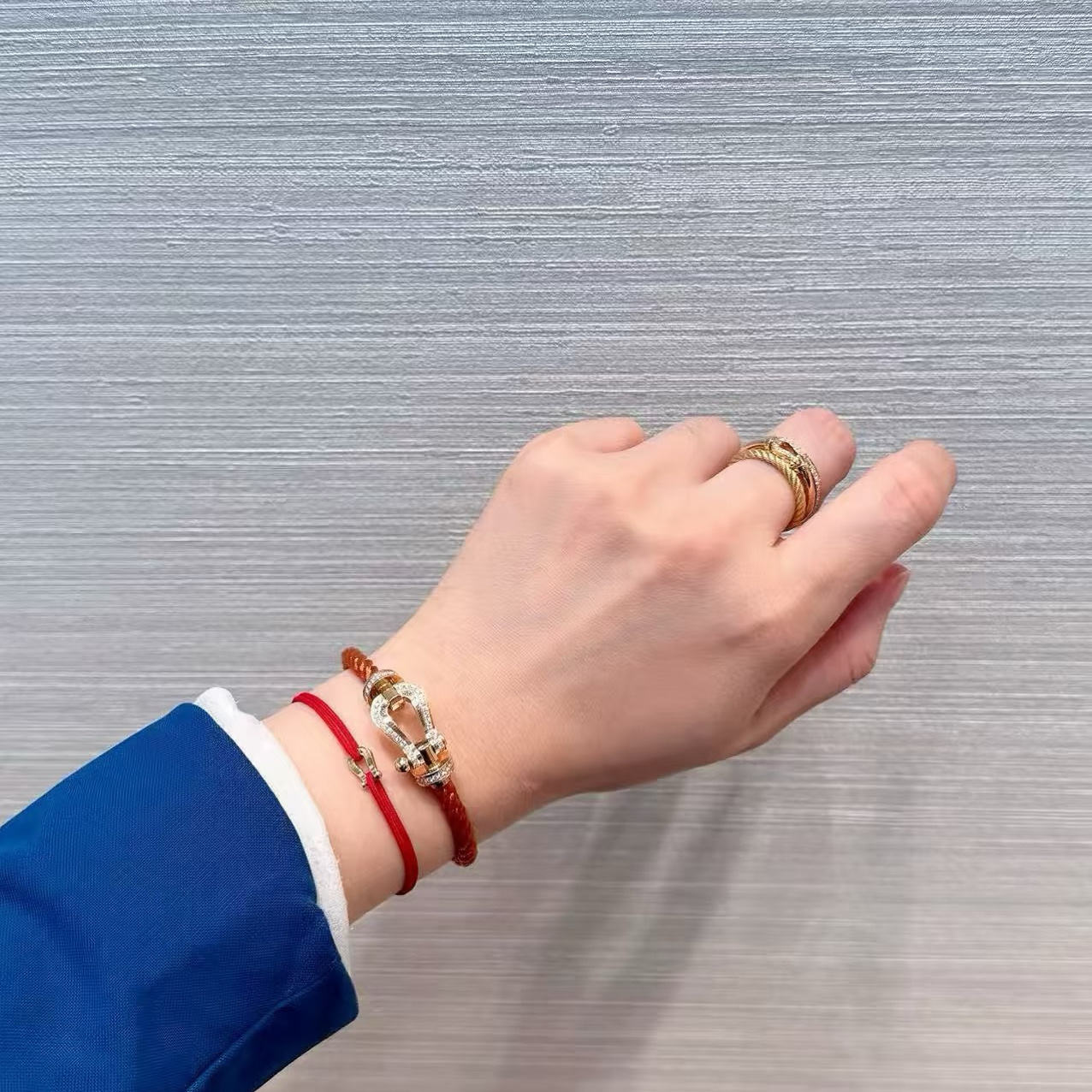 爱马仕 Hermès 传世高定珠宝耳环项链戒指首饰 #72B2ED7E 5