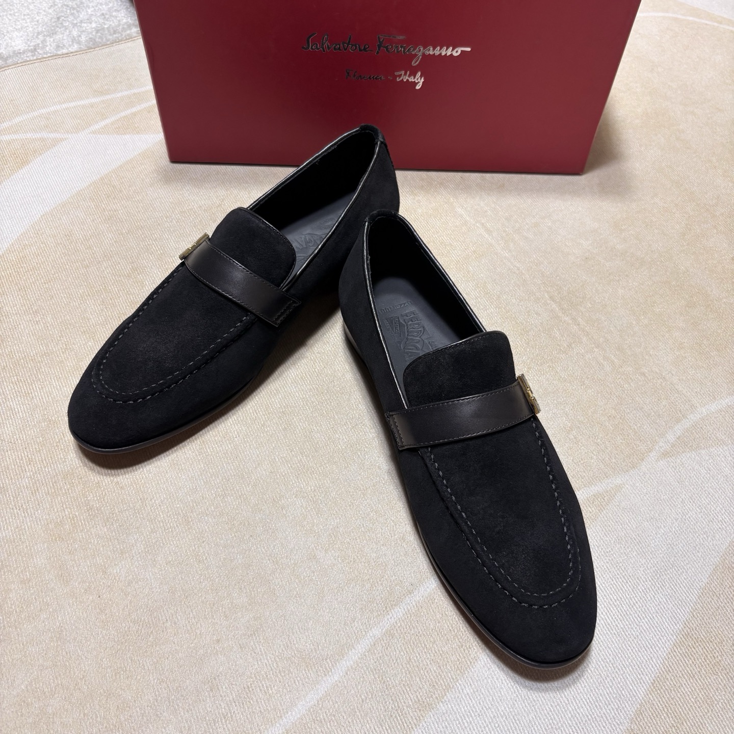 Мокасины Salvatore Ferragamo мужские черные