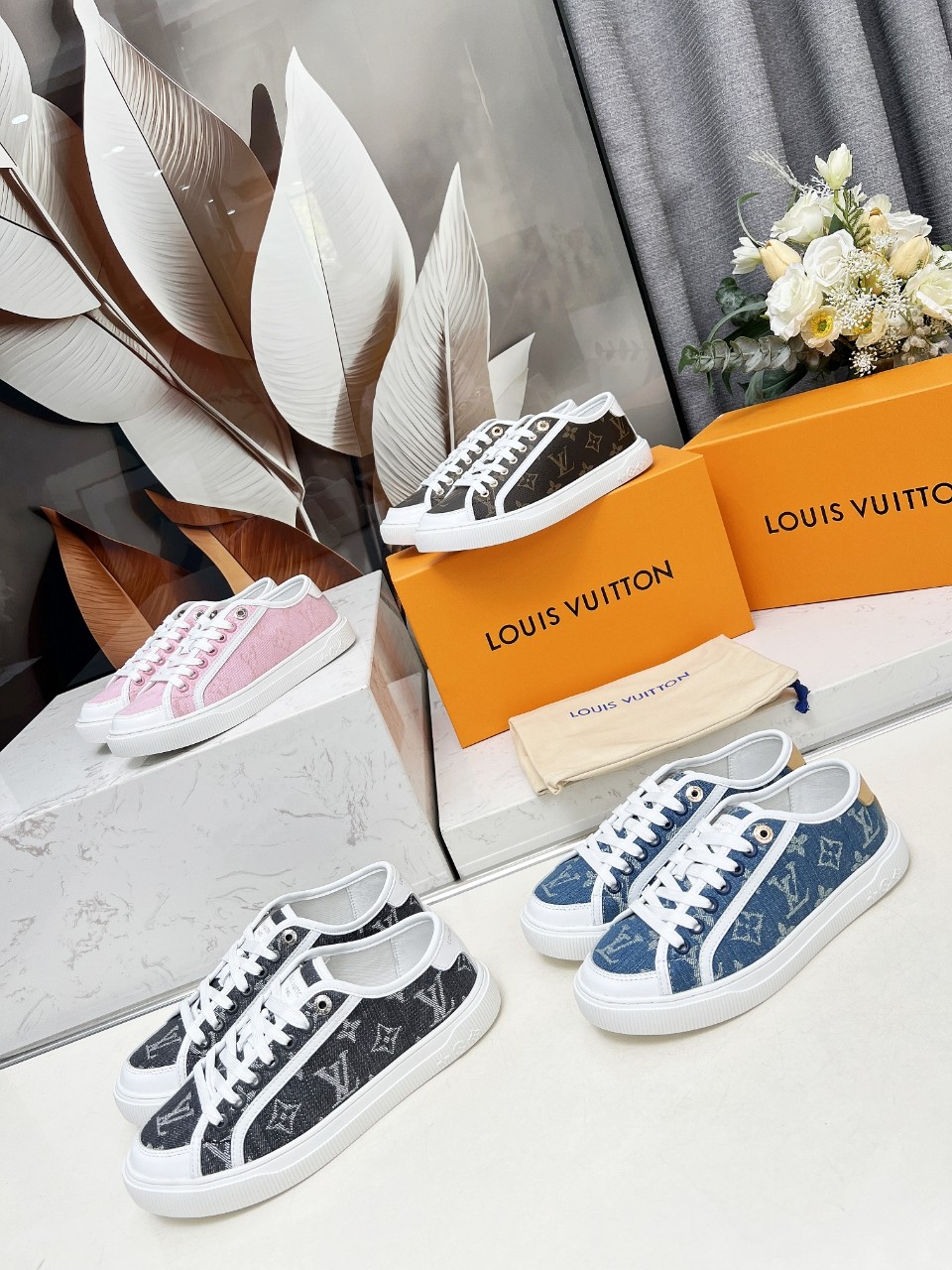 Louis Vuitton Women's Brown Monogram Canvas Sneaker, Comfortable & Stylish 10 a1742540812726 3856