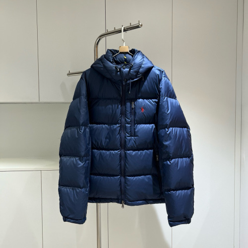 Ralph Lauren Men's Classic Gorham Navy Down Jacket with Detachable Hood 1 Ralph Lauren Men's Classic Gorham Navy Down Jacket with Detachable Hood