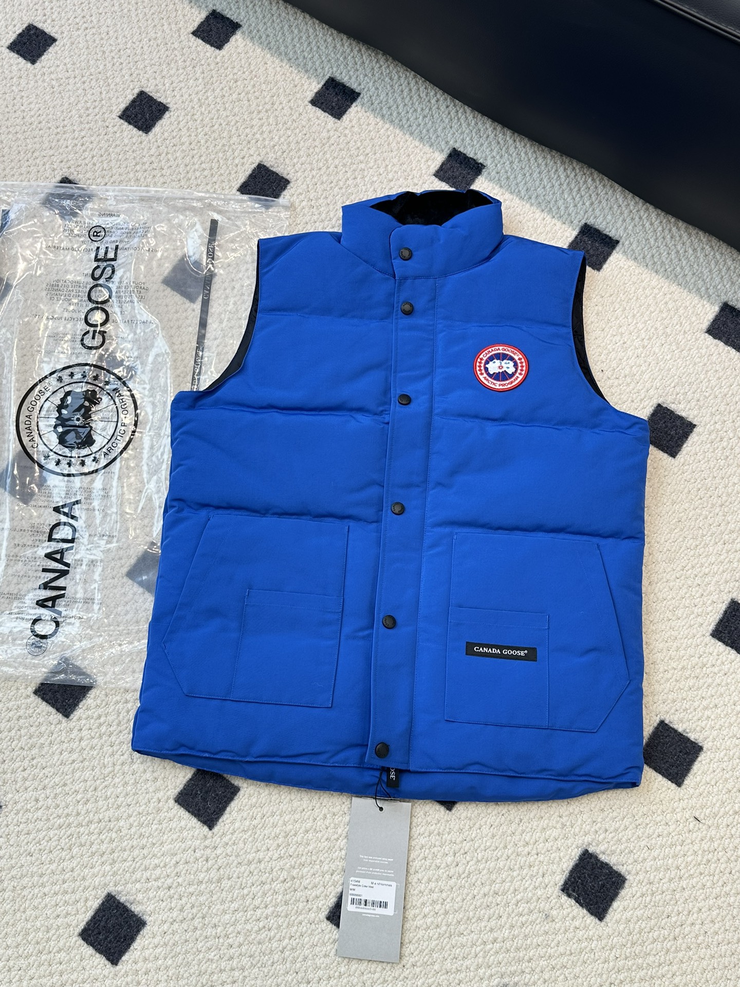 Canada Goose Clothing Waistcoats Black Blue Red Sky White