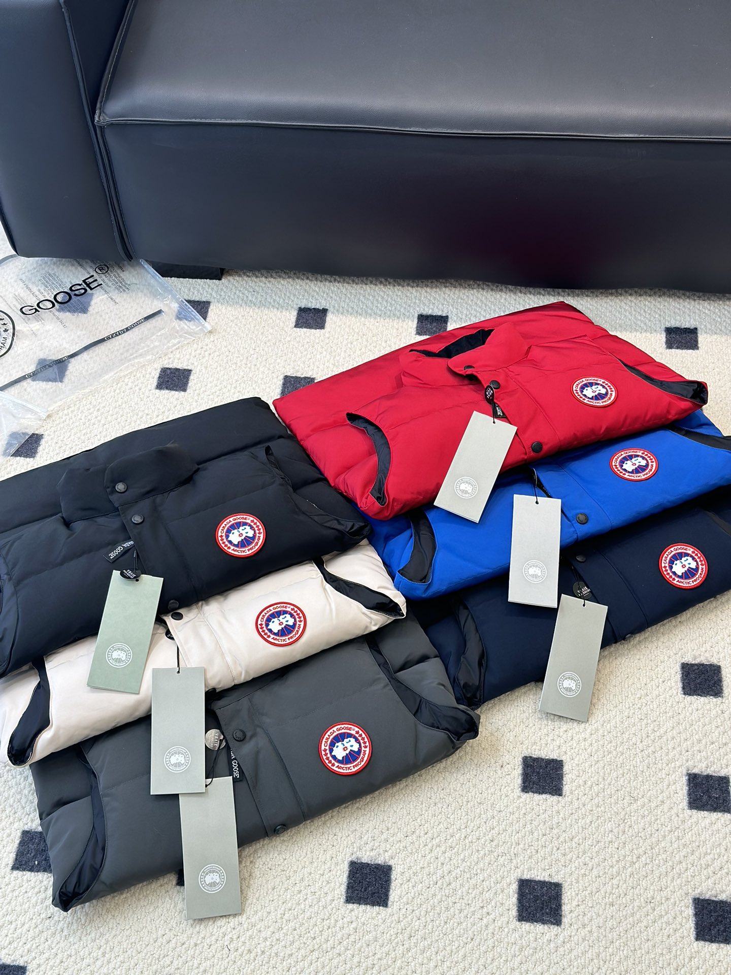 Canada Goose Clothing Waistcoats Top brands like
 Black Blue Red Sky White