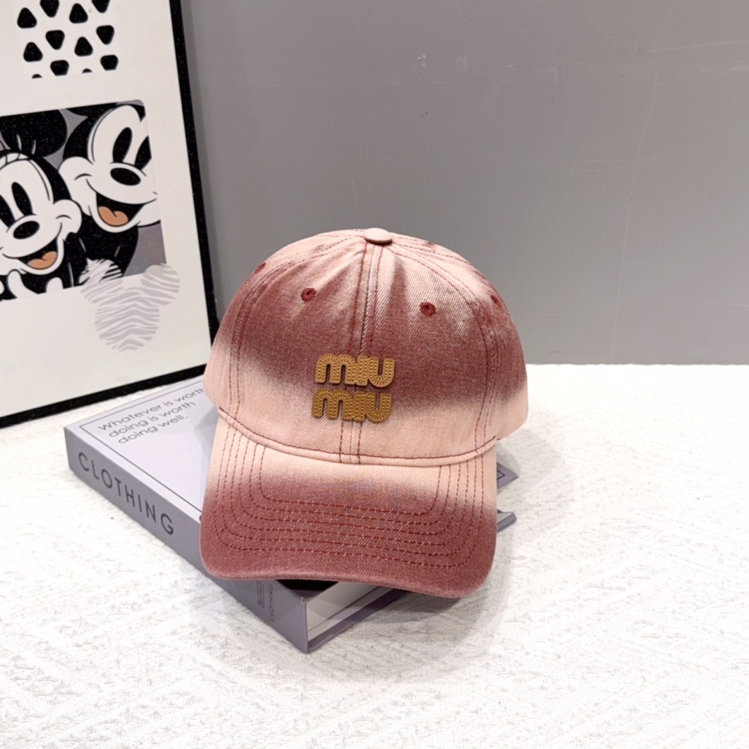  谬谬miumiu 原单春夏新款棒球帽，正品开模订制，原版做工细致质量超赞！