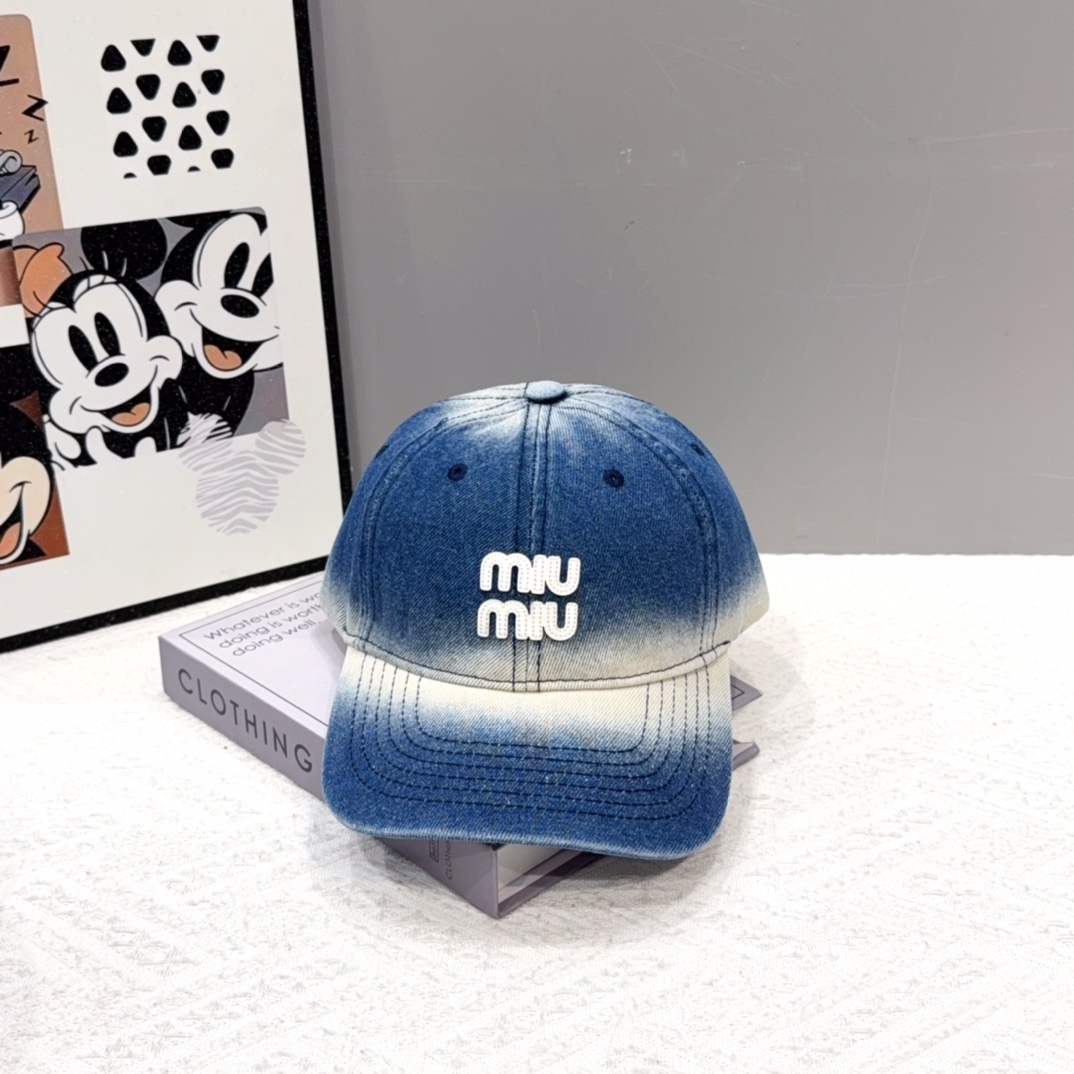  谬谬miumiu 原单春夏新款棒球帽，正品开模订制，原版做工细致质量超赞！