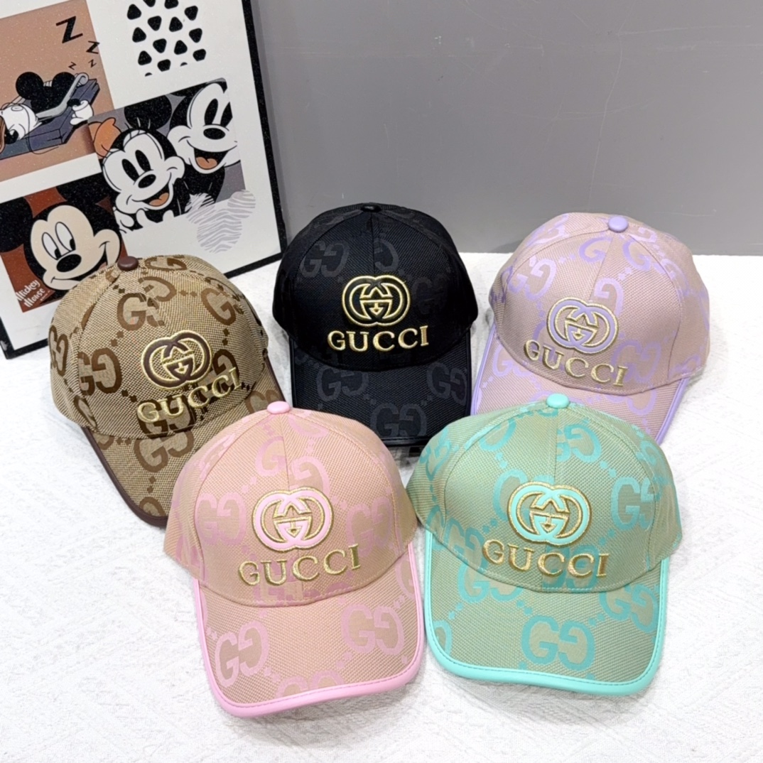  古奇棒球帽♥️GUCCI🧢官网新品，棒球帽，原单品质火爆来袭 。🎩 工艺非常精美 高档大气上档次！低调