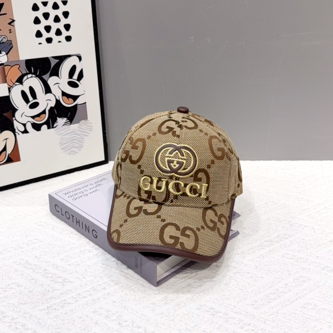  古奇棒球帽♥️GUCCI🧢官网新品，棒球帽，原单品质火爆来袭 。🎩 工艺非常精美 高档大气上档次！低调