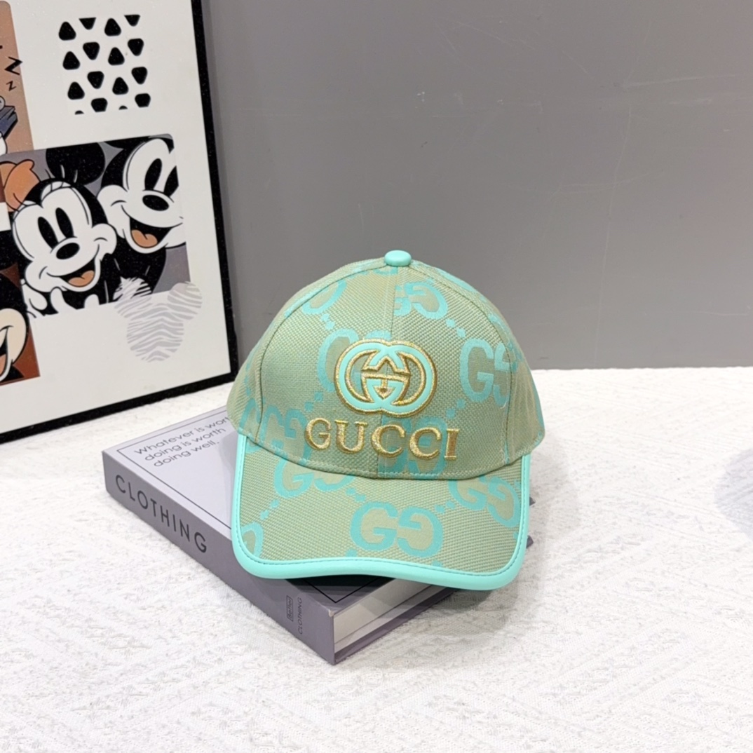  古奇棒球帽♥️GUCCI🧢官网新品，棒球帽，原单品质火爆来袭 。🎩 工艺非常精美 高档大气上档次！低调