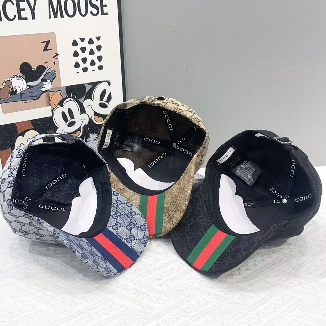  古奇棒球帽♥️GUCCI🧢官网新品，棒球帽，原单品质火爆来袭 。🎩 工艺非常精美 高档大气上档次！低调