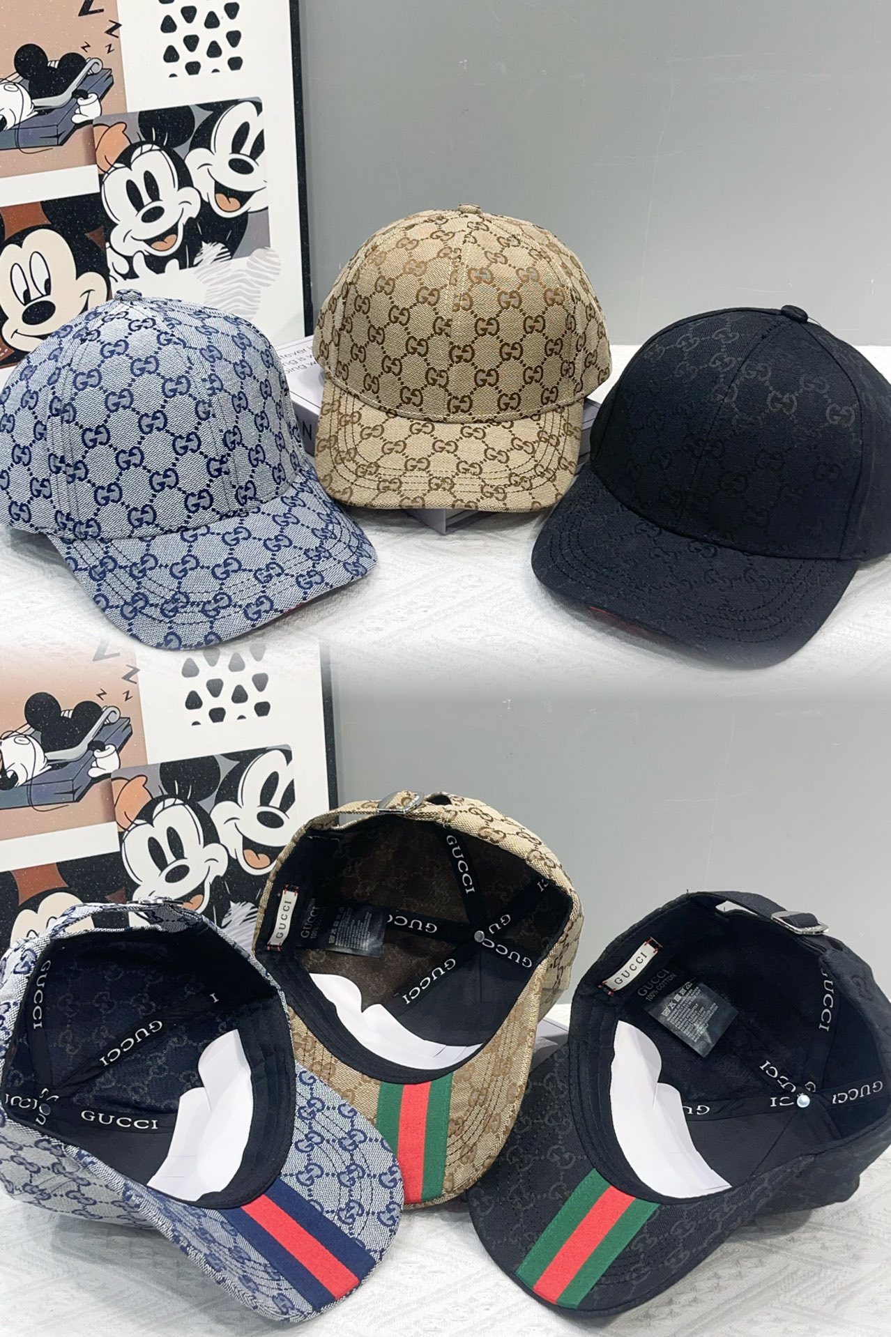  古奇棒球帽♥️GUCCI🧢官网新品，棒球帽，原单品质火爆来袭 。🎩 工艺非常精美 高档大气上档次！低调