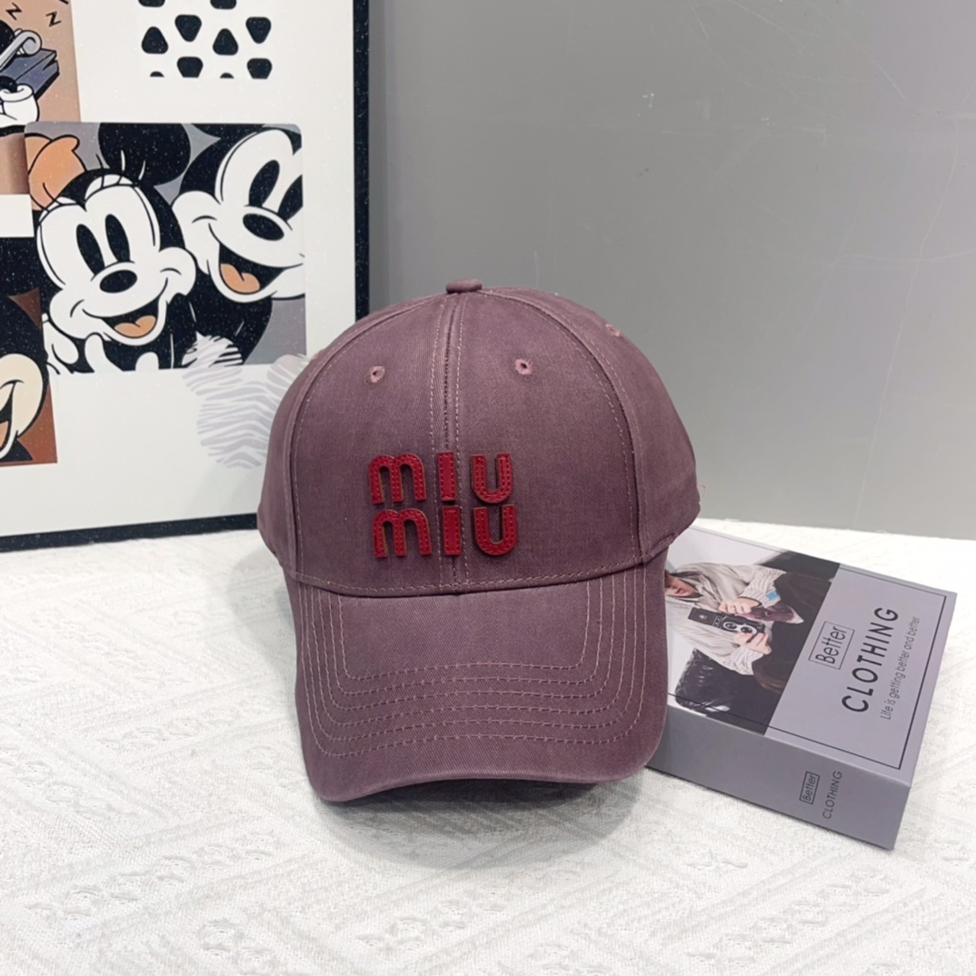  谬谬miumiu 原单春夏新款棒球帽，正品开模订制，原版做工细致质量超赞！