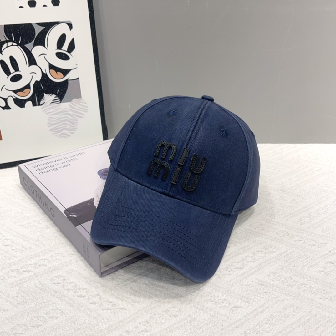  谬谬miumiu 原单春夏新款棒球帽，正品开模订制，原版做工细致质量超赞！
