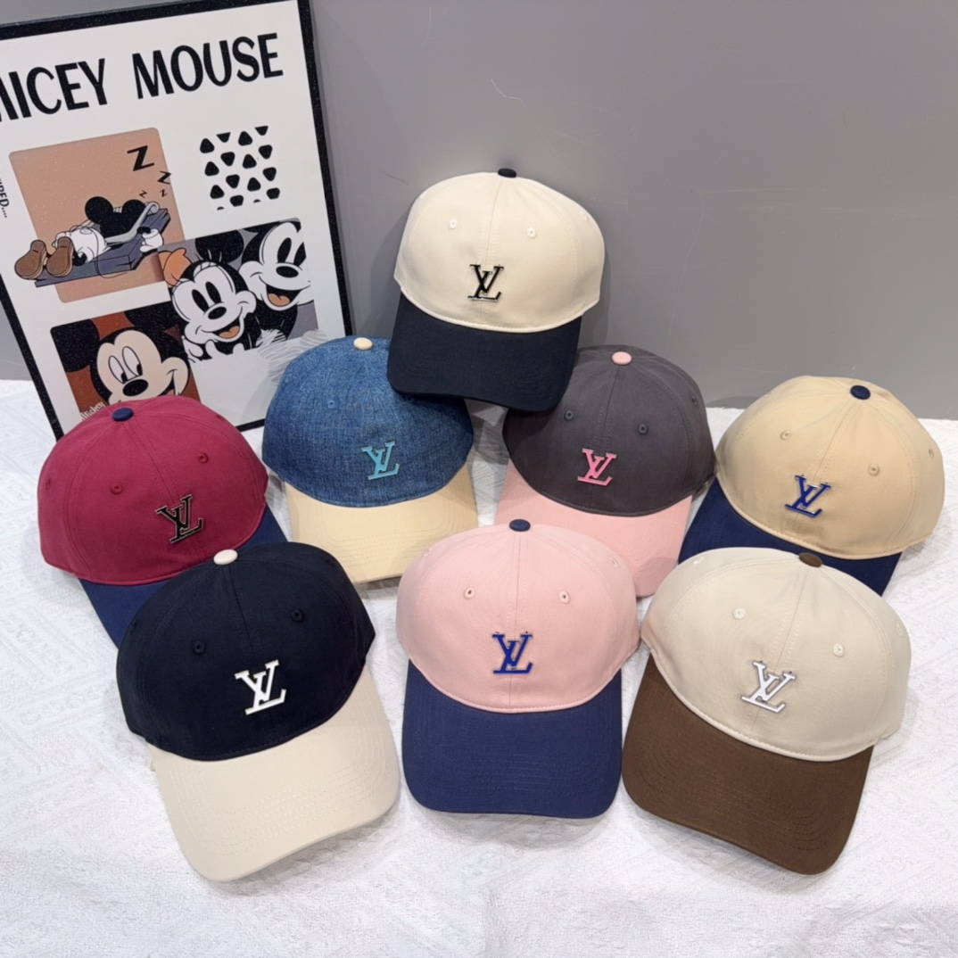 🧢路易威登棒球帽 LouisVuitton😍新款LV棒球帽，重工打造♥️高端大气，百搭款🤗男女通用！跑量