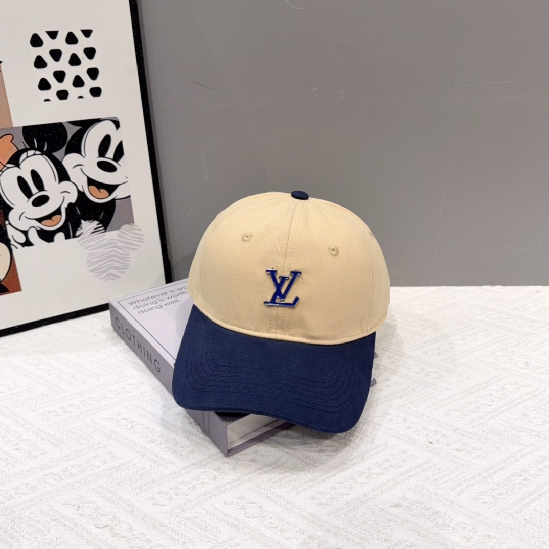 🧢路易威登棒球帽 LouisVuitton😍新款LV棒球帽，重工打造♥️高端大气，百搭款🤗男女通用！跑量