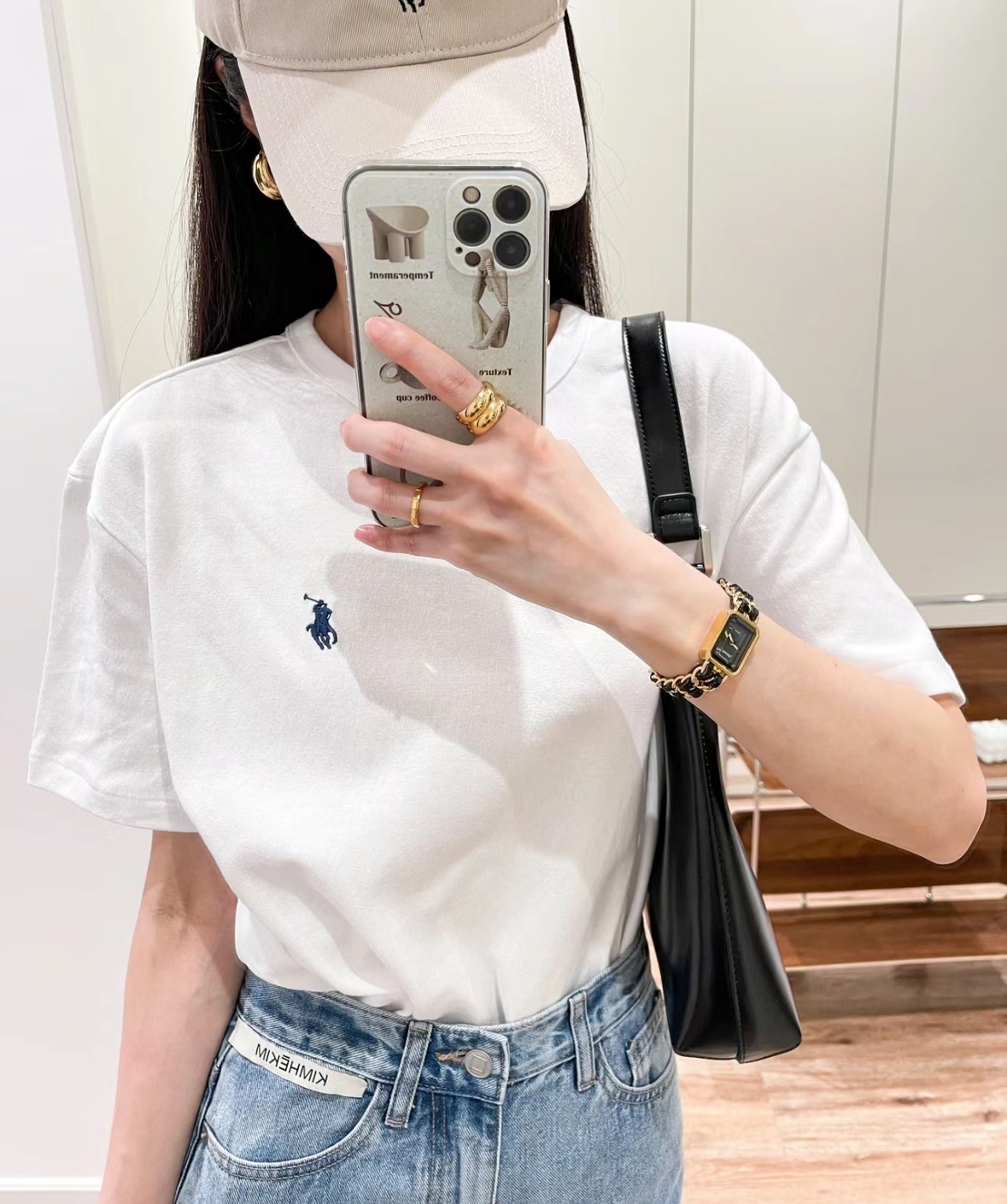 Белая футболка с логотипом Ralph Lauren
