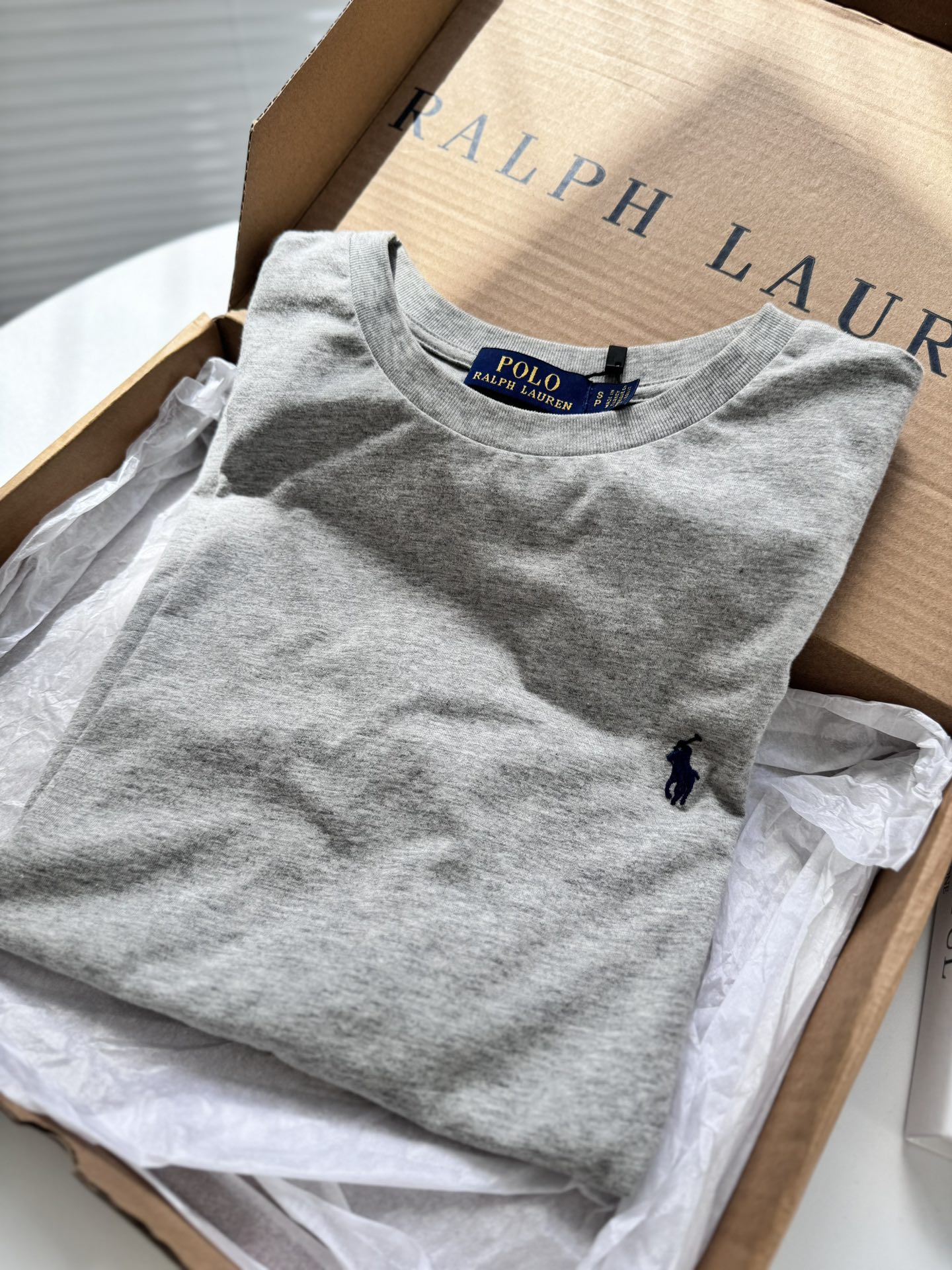 Футболка Polo Ralph Lauren женская серая