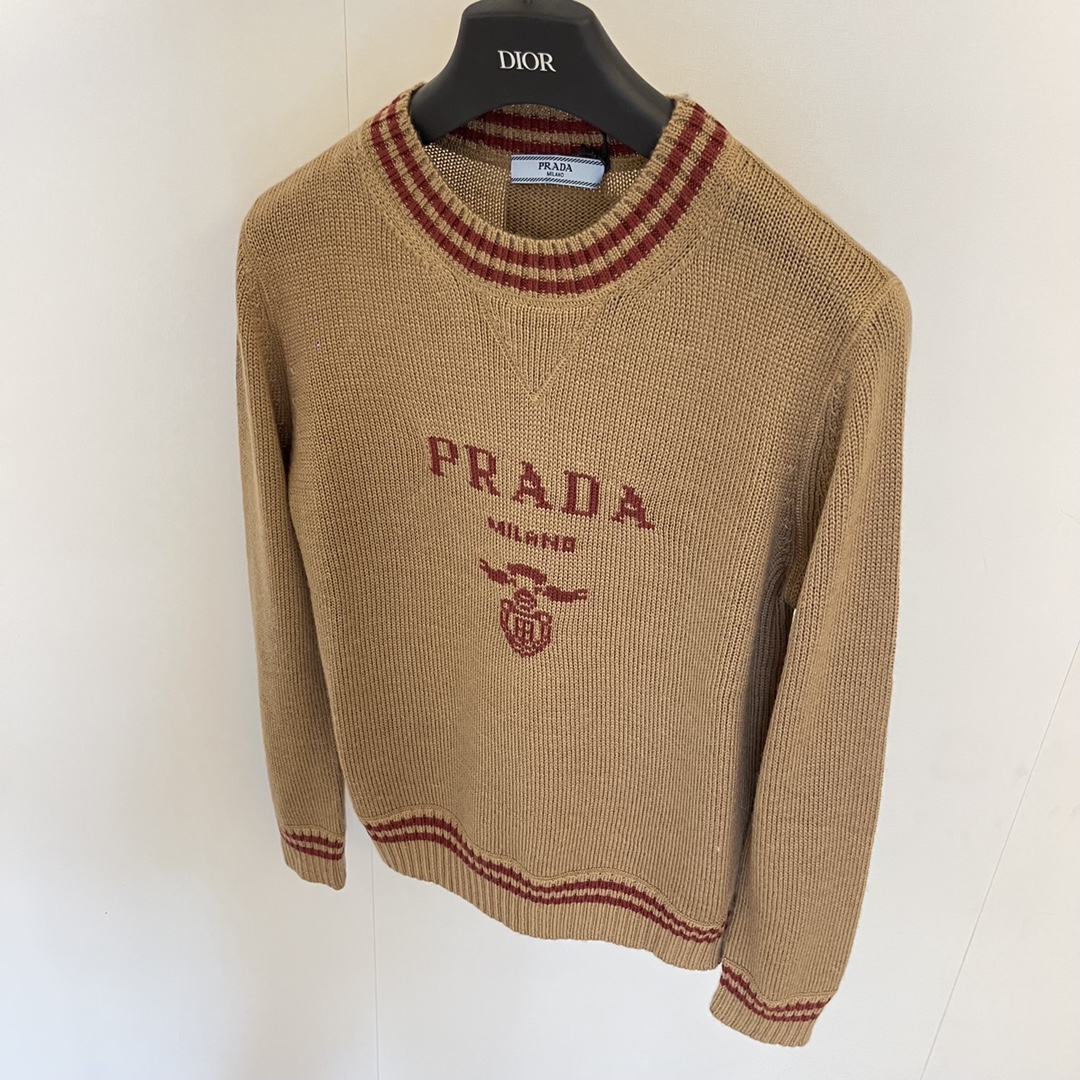 Prada Clothing Knit Sweater Tank Tops&Camis Waistcoats Cashmere Knitting Wool Fall Collection Vintage Long Sleeve