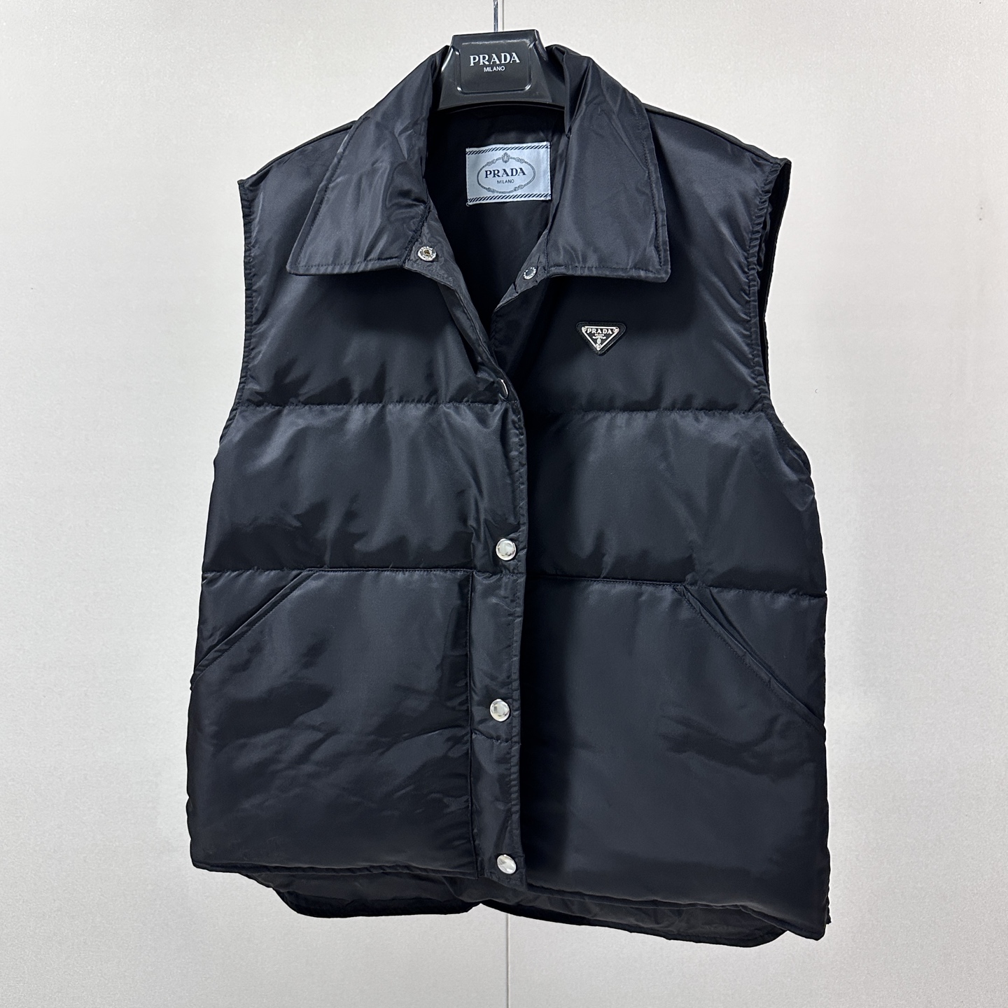 Prada Black Puffer Vest