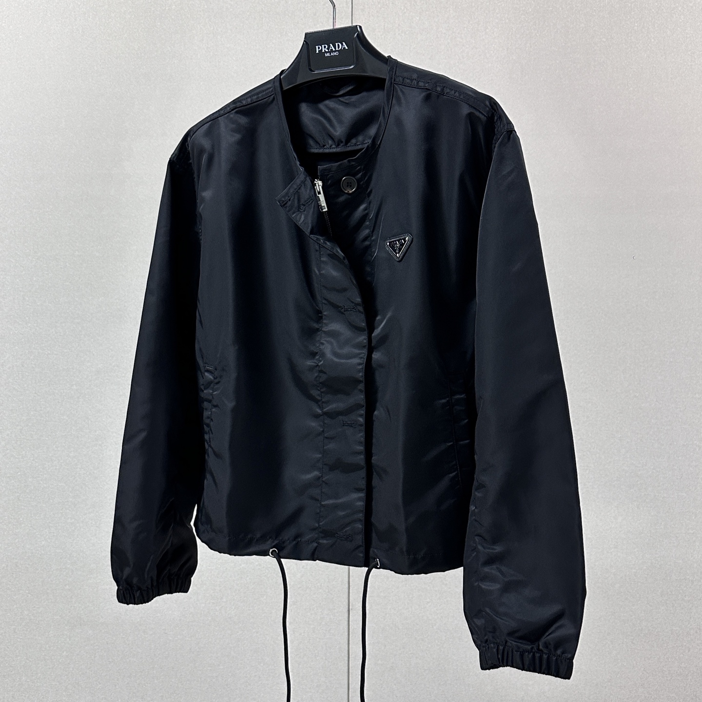 Prada Black Convertible Sleeve Jacket