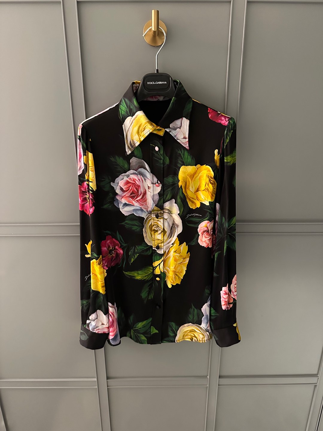 NO:294180,New rose positioning printed shirts for spring and summer!  All sets are in stock!  36-38-40-42,,alexander wang19860909春夏新品玫瑰花定位印花衬衣！一套都有现货！36-38-40-42,,alexander wang,Women's clothing
