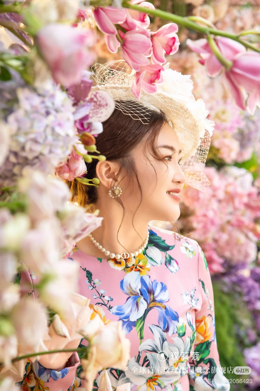 26春夏新品❤️印花连衣裙！粉色优雅现货36-38-40-42