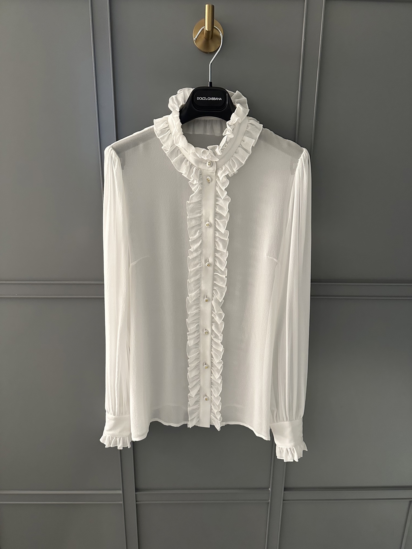 NO:315908,New silk chiffon pleated shirt in spring and summer 25!  Fresh, elegant and intellectual temperament!  Spot 36-38-40-42, real silk, alexander wang1986090925春夏新品真丝雪纺褶皱衬衣！清新优雅知性气质！现货36-38-40-42,,real silk,alexander wang,Women's clothing