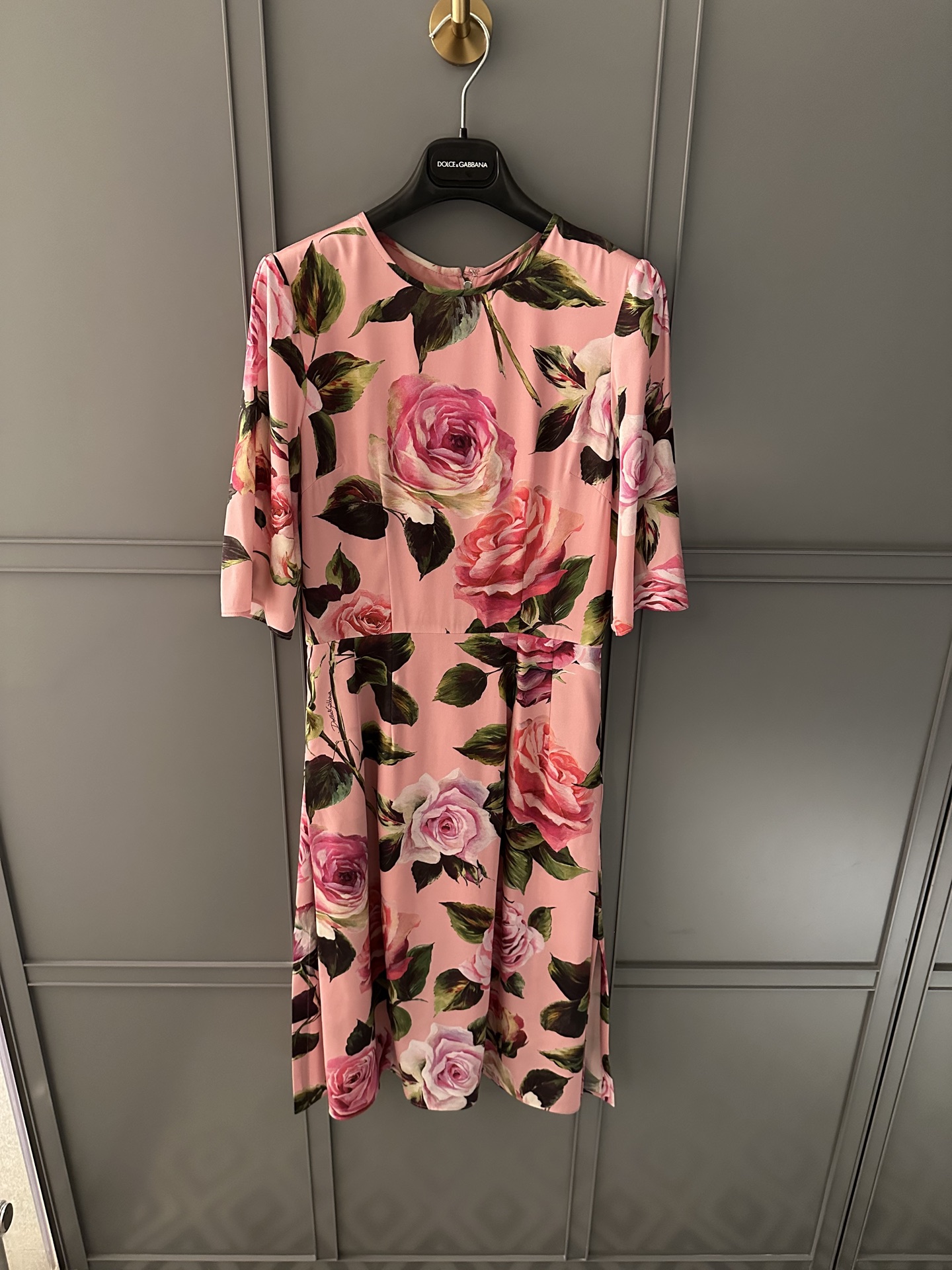 NO:325844,Spring and summer new foundation rose positioning printing all silk fabric inside and outside spot 36-38-40-42, real silk, alexander wang19860909春夏新品粉底玫瑰花定位印花里外全真丝面料现货36-38-40-42,,real silk,alexander wang,Women's clothing