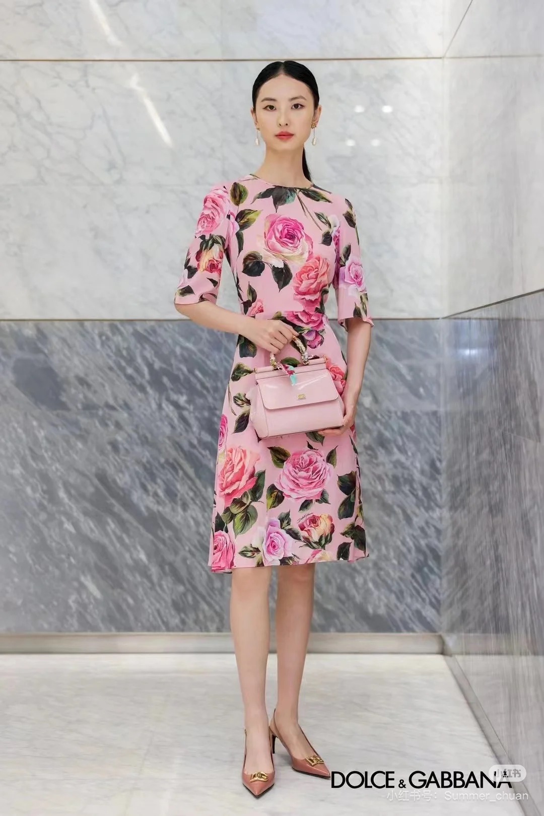 NO:315130,Spring and summer new foundation rose positioning printing all silk fabric inside and outside spot 36-38-40-42p, real silk, alexander wang19860909春夏新品粉底玫瑰花定位印花里外全真丝面料现货36-38-40-42p,,real silk,alexander wang,Women's clothing