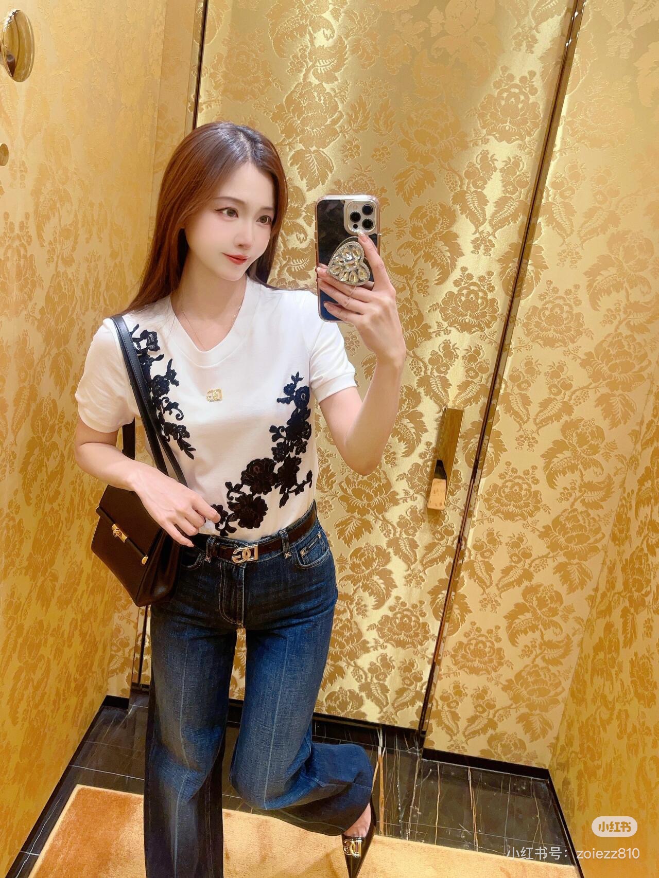 NO:321024,Skirt with new spring and summer water melt flower applique T-denmon fabric skirt!  Spot 36-38-40-42T,,skirts,alexander wang19860909半裙春夏新品水融花贴花T牛仔面料半裙！现货36-38-40-42T,,skirts,alexander wang,Women's clothing