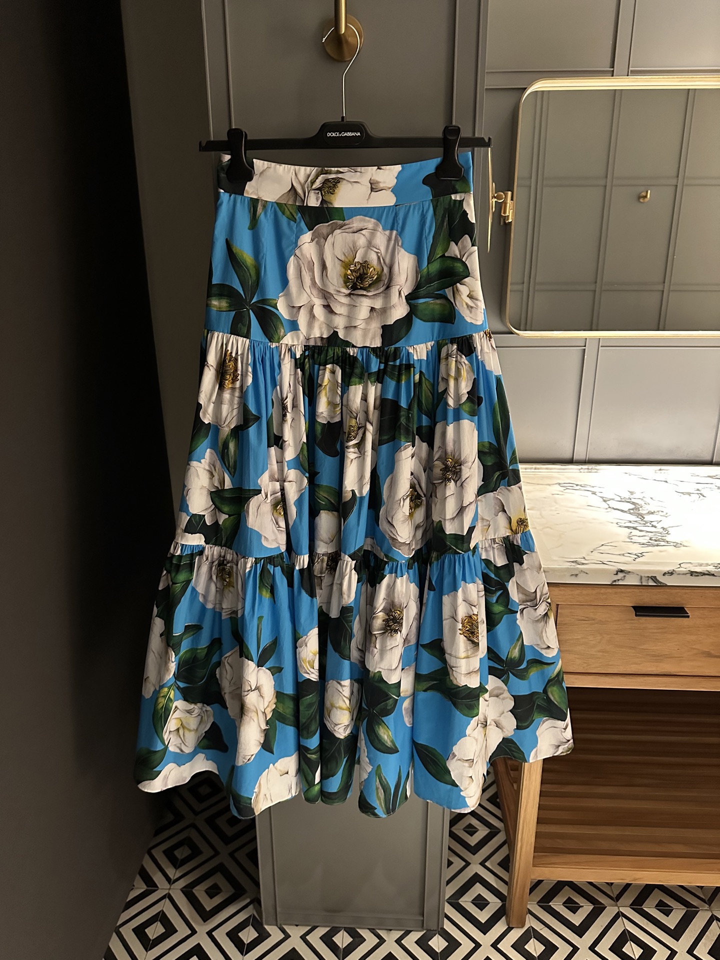 NO:328303,25 spring and summer new blue background peony pattern set!  36-38-40-42 Skirts, skirts,alexander wang1986090925春夏新品蓝底牡丹花图案套装！36-38-40-42 半裙,,skirts,alexander wang,Women's clothing