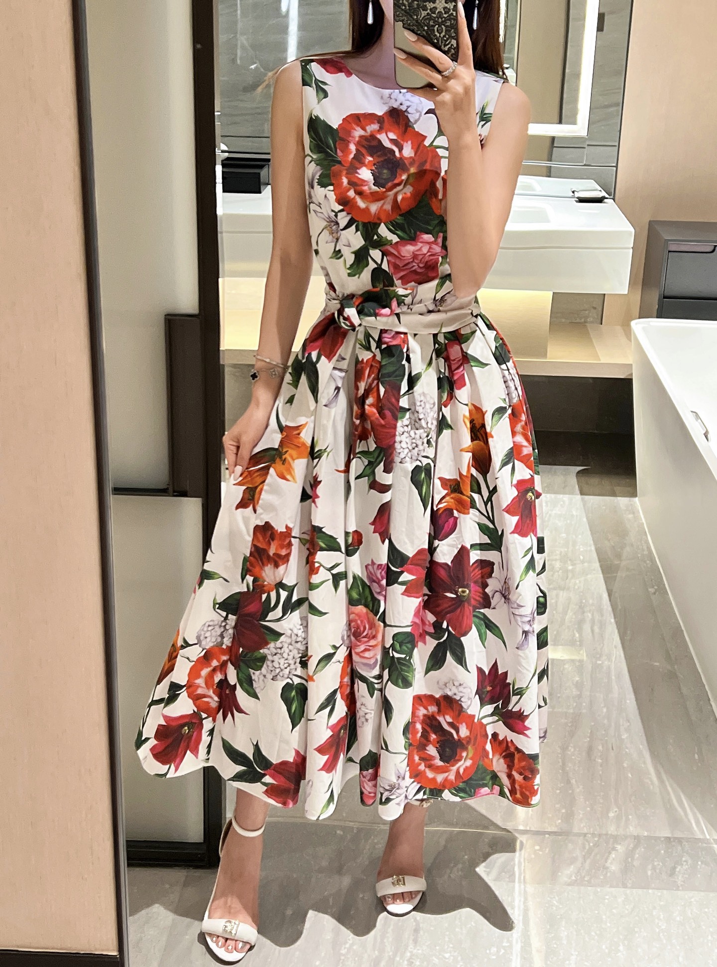 NO:430475,New spring and summer new printed pure cotton dresses in stock 36-38-40-42, skirts, alexander wang19860909春夏新品新款印花纯棉连衣裙现货36-38-40-42,,skirts,alexander wang,Women's clothing