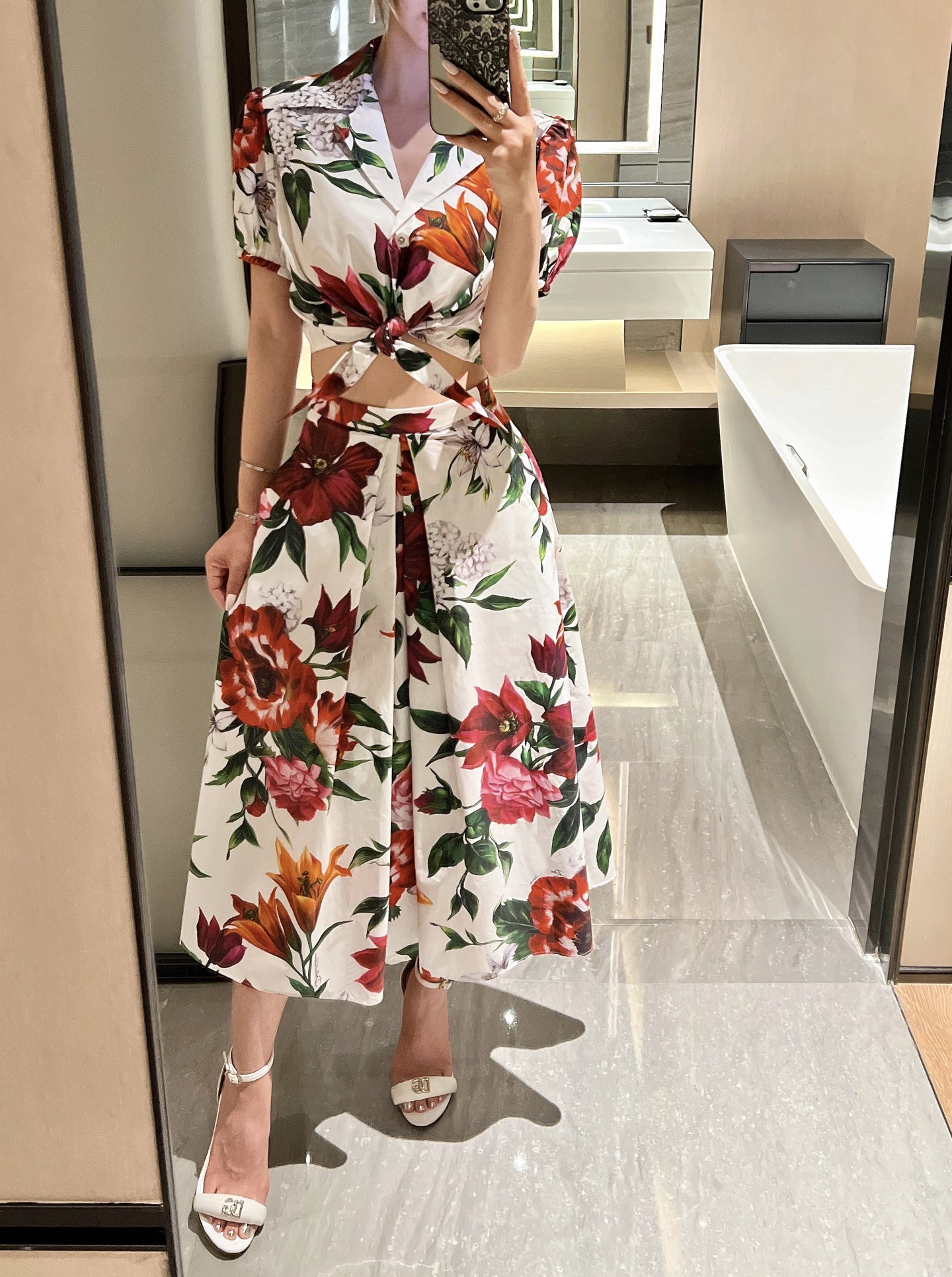 NO:430485,Spot 25 spring and summer new pure cotton print suit skirt 36-38-40-42 tops, skirts, alexander wang19860909现货25春夏新品纯棉印花套装半裙36-38-40-42 上衣,,skirts,alexander wang,Women's clothing