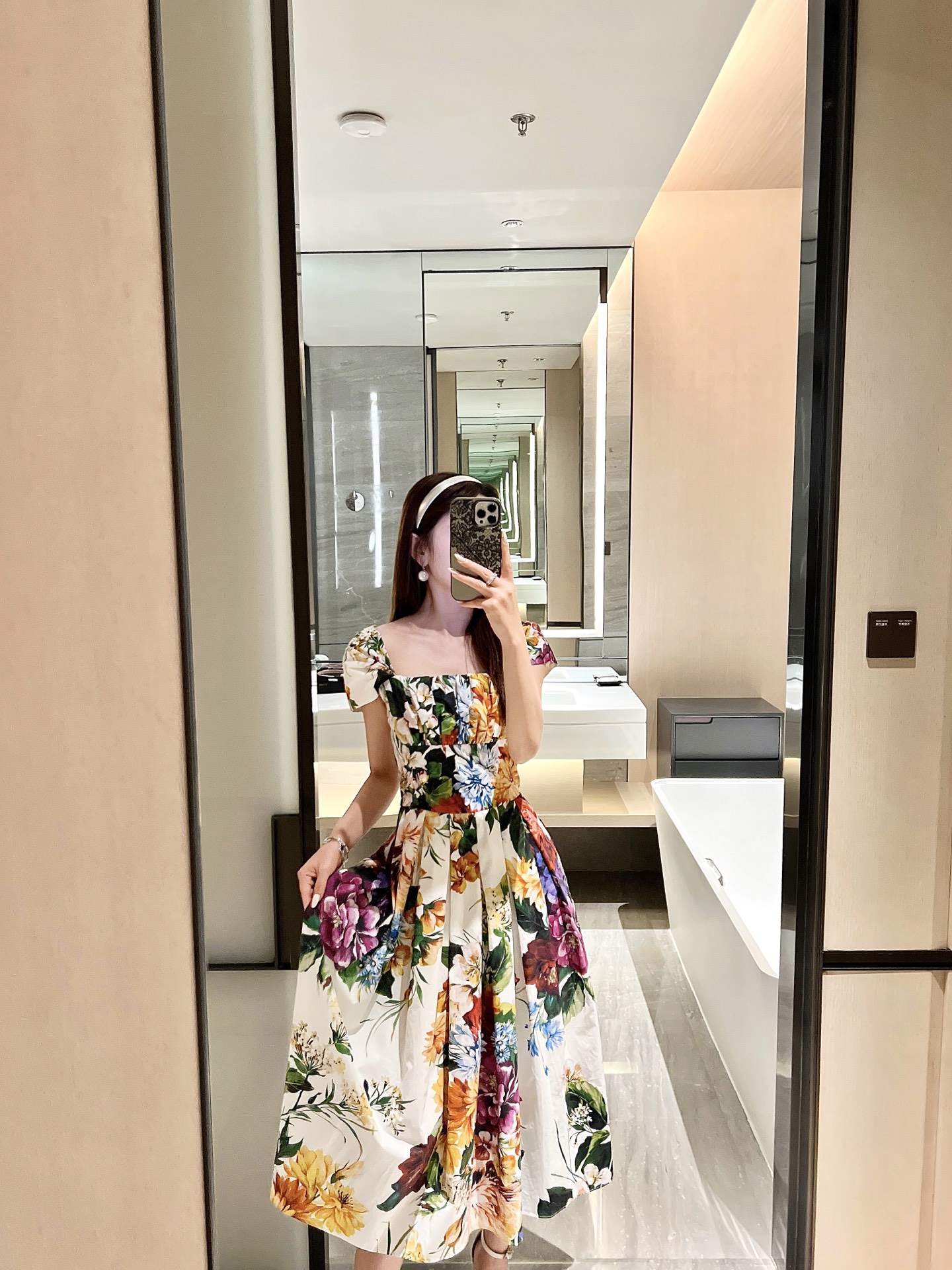 NO:432683,Early autumn new princess style positioning printed dress Spot 36-38-40-42,,skirts,alexander wang19860909早秋新款公主范定位印花连衣裙 现货36-38-40-42,,skirts,alexander wang,Women's clothing