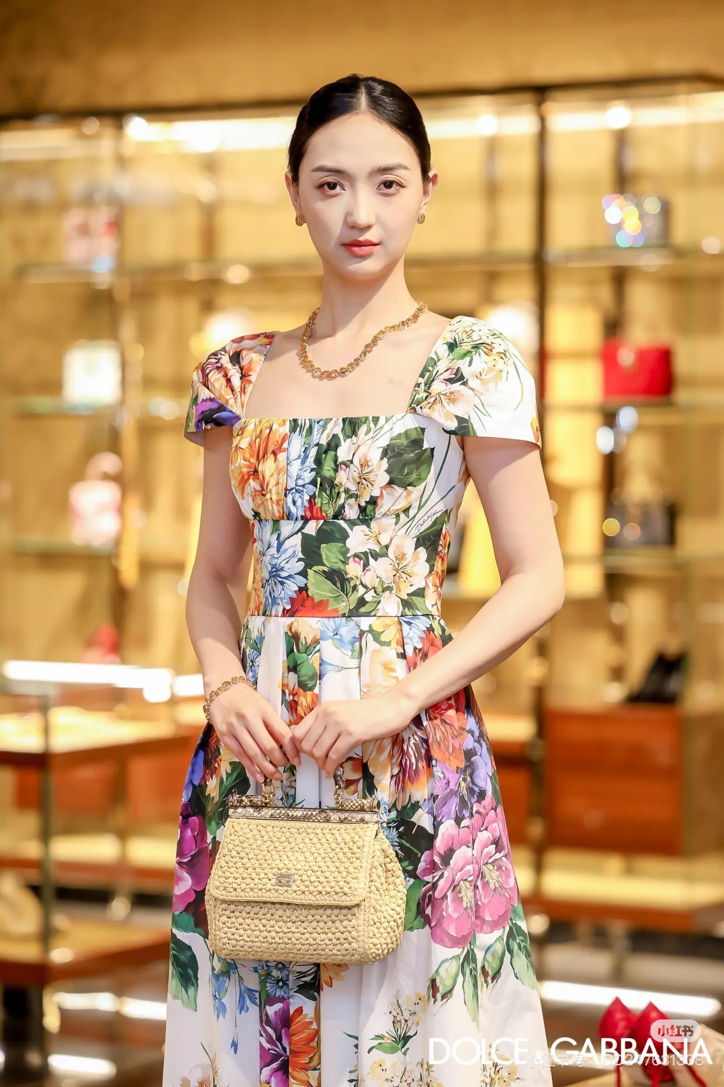 26新款❤️公主范定位印花连衣裙 现货36-38-40-42