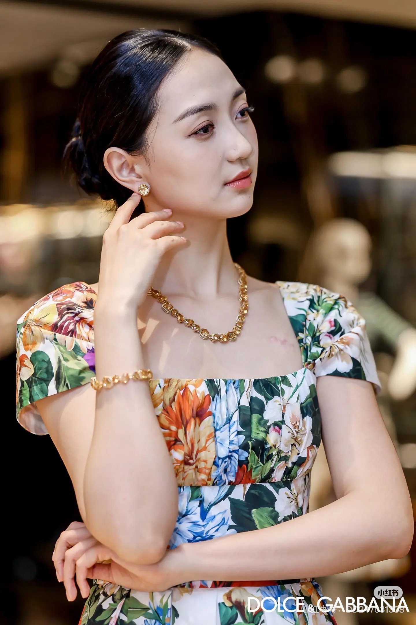 26新款❤️公主范定位印花连衣裙 现货36-38-40-42