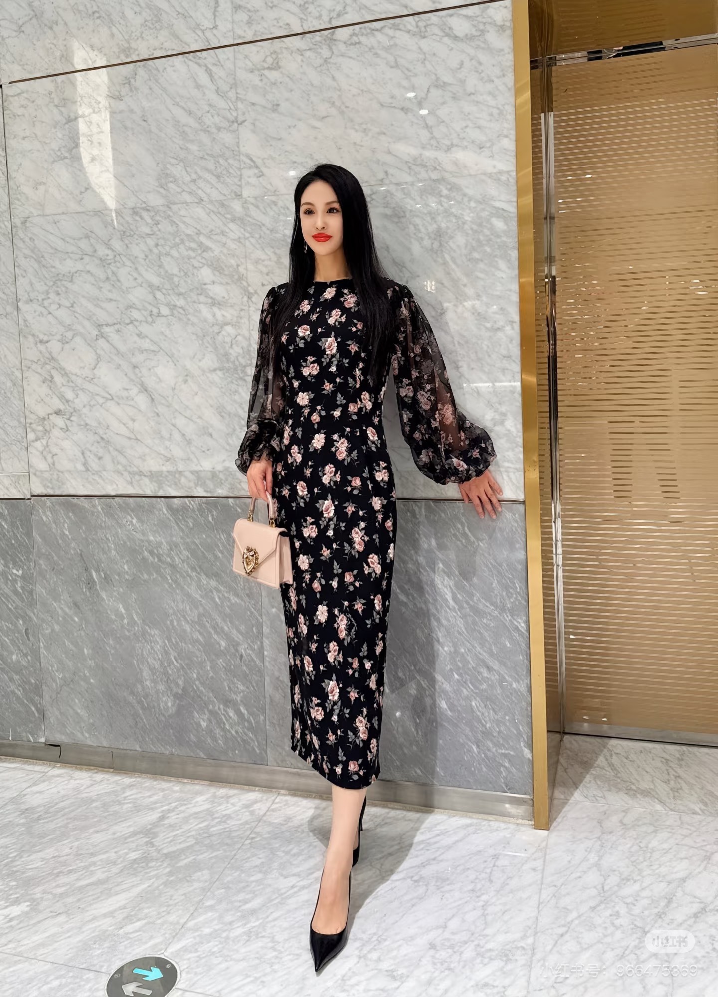Повседневное платье с цветочным принтом Dolce & Gabbana