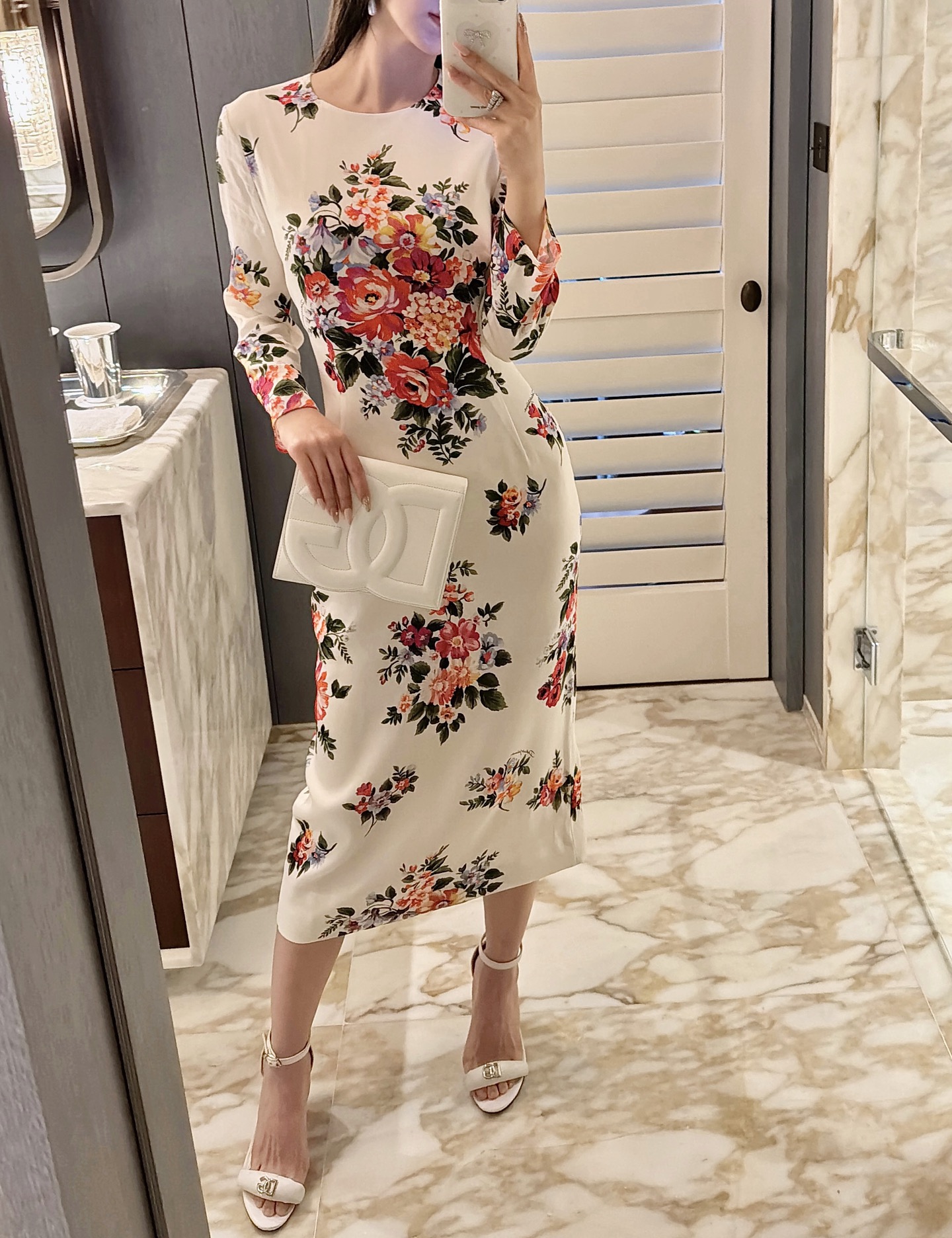 26春夏新款❤️定位印花连衣裙！里外全真丝面料！现货36-38-40-42