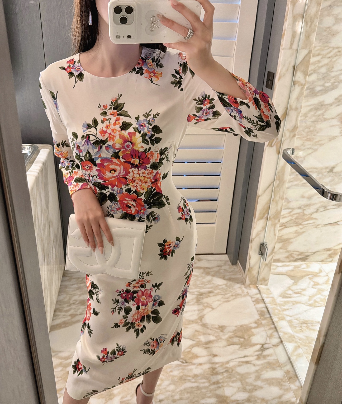 26春夏新款❤️定位印花连衣裙！里外全真丝面料！现货36-38-40-42