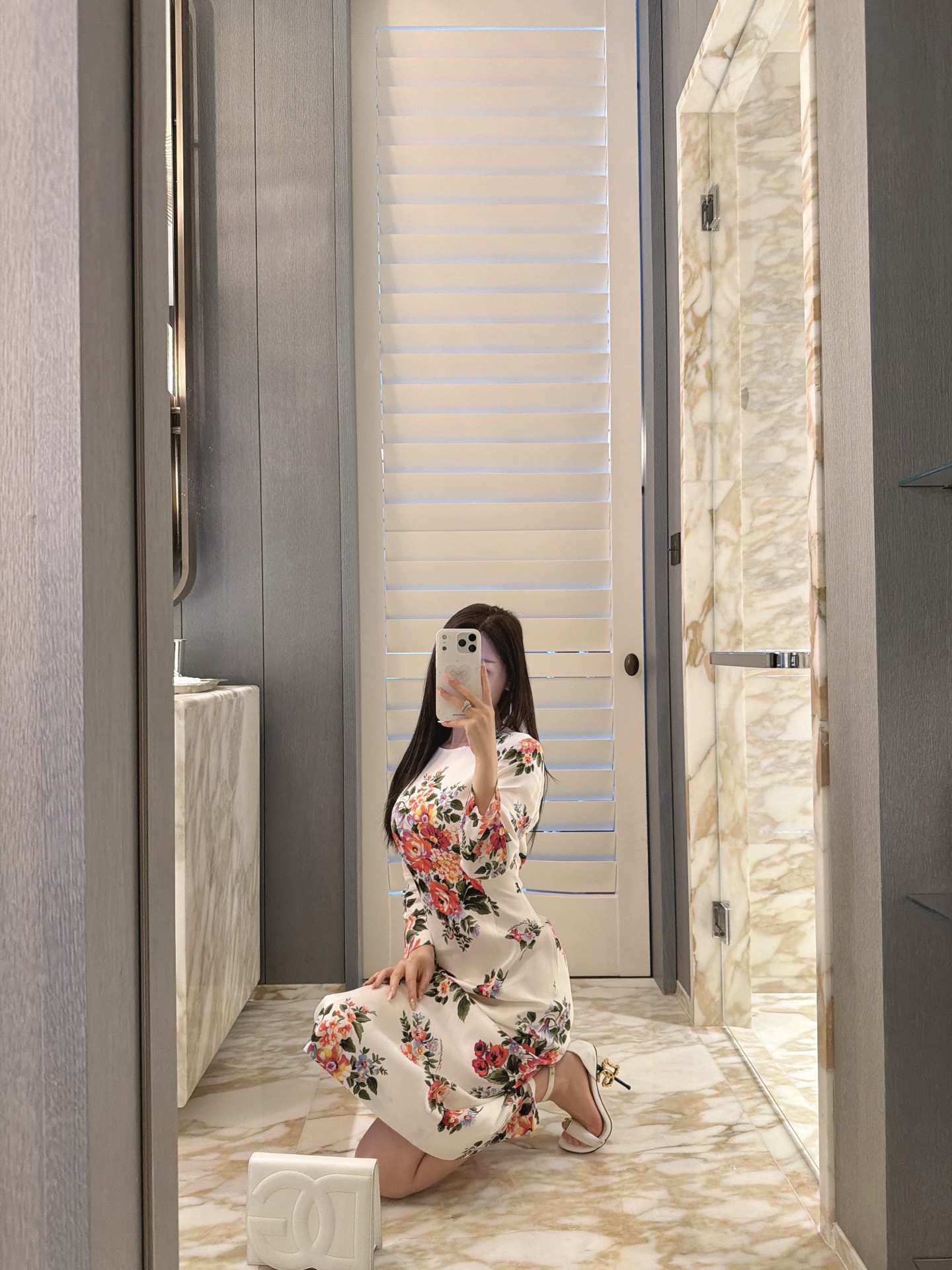 26春夏新款❤️定位印花连衣裙！里外全真丝面料！现货36-38-40-42