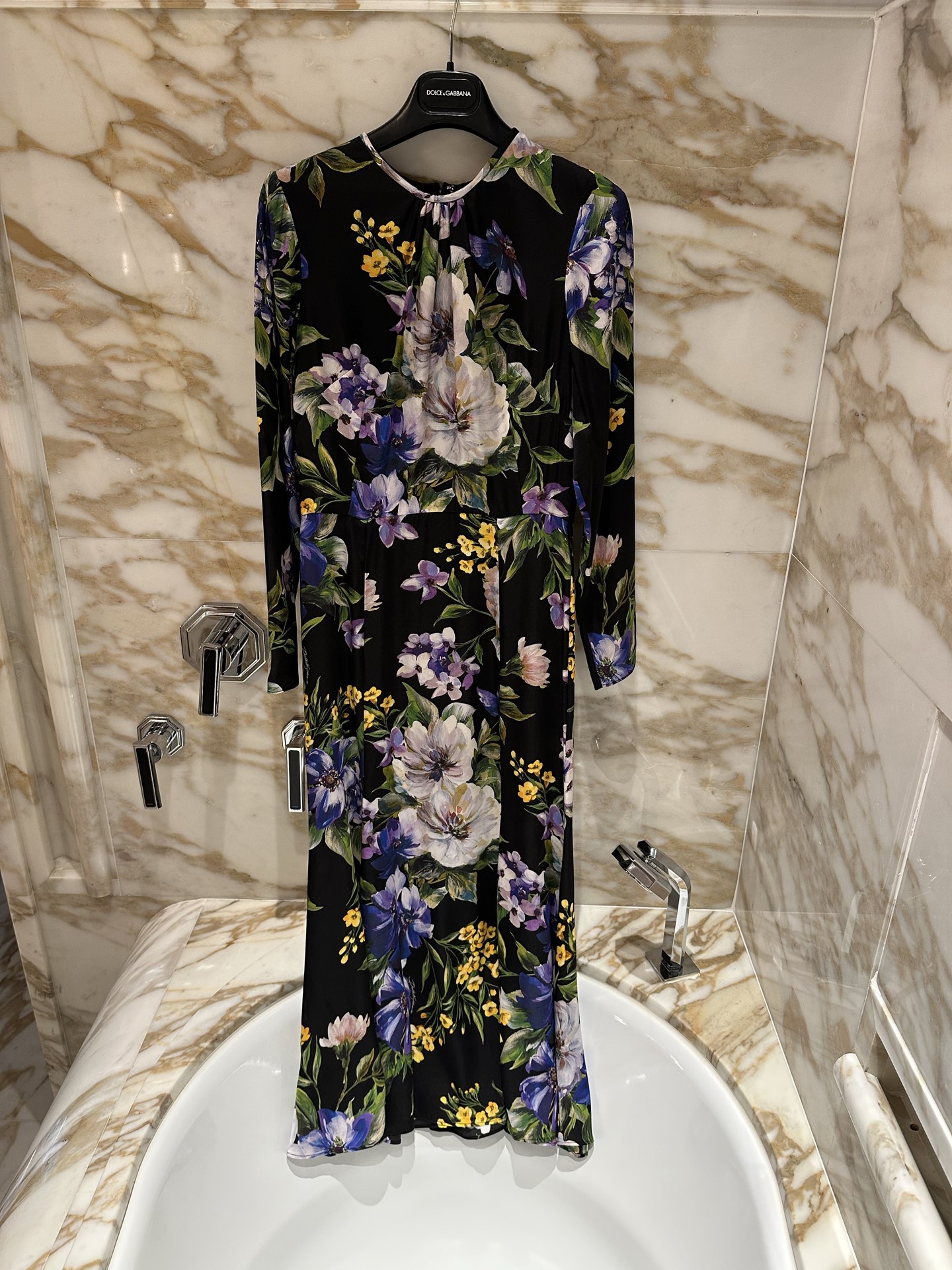 26春夏新款❤️限量款真丝印花连衣裙！现货36-38-40-42