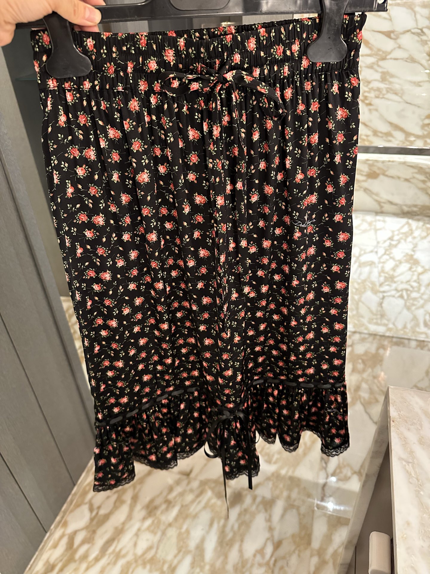 26春夏新款❤️加厚真丝碎花半裙！现货36-38-40-42