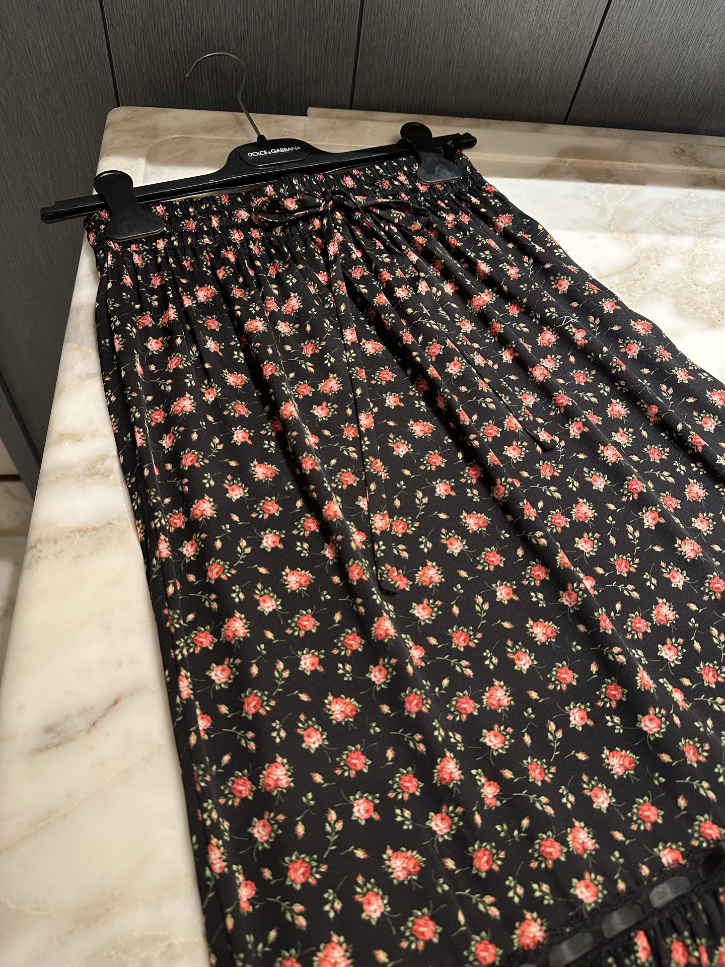 26春夏新款❤️加厚真丝碎花半裙！现货36-38-40-42