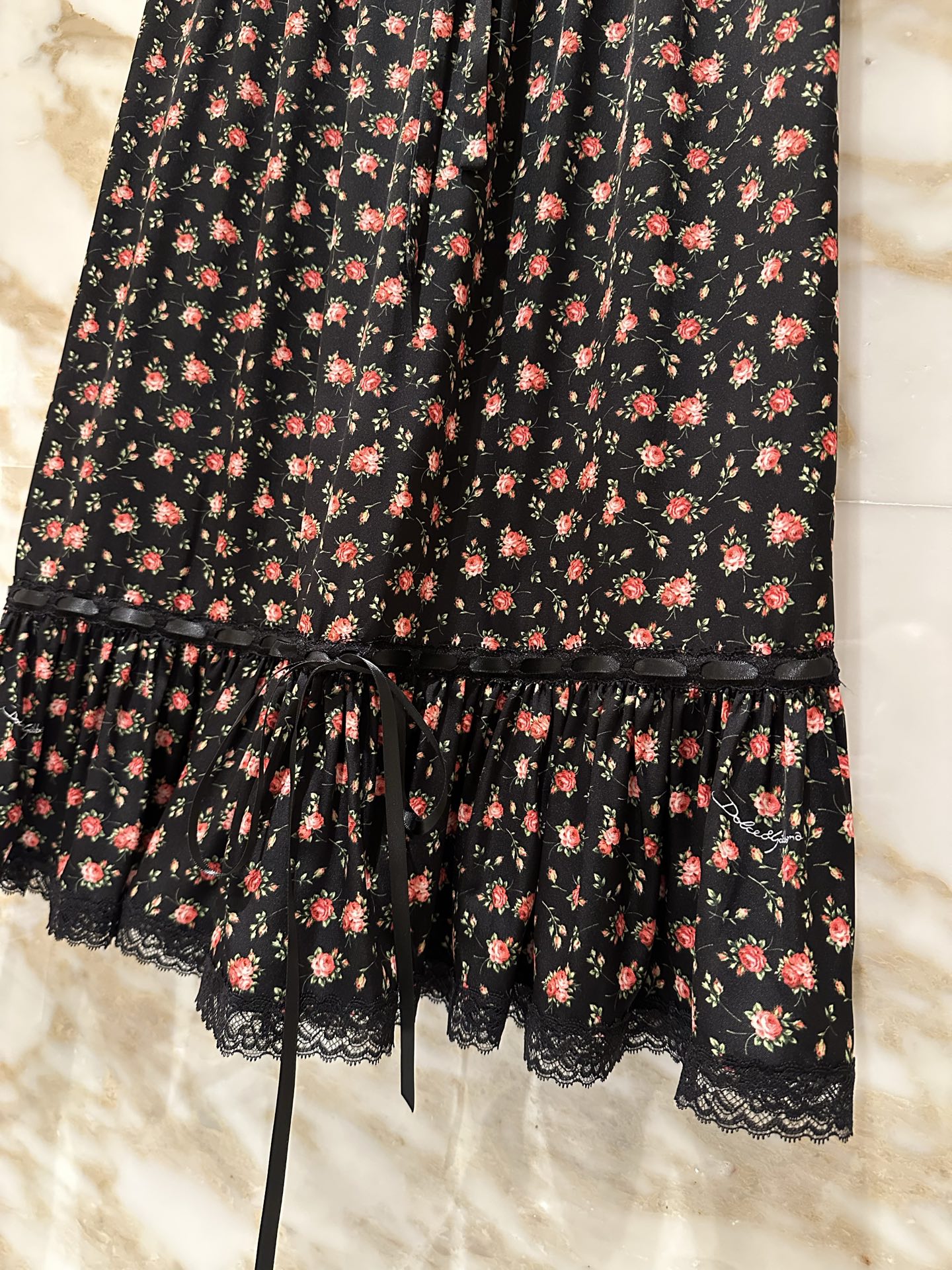 26春夏新款❤️加厚真丝碎花半裙！现货36-38-40-42