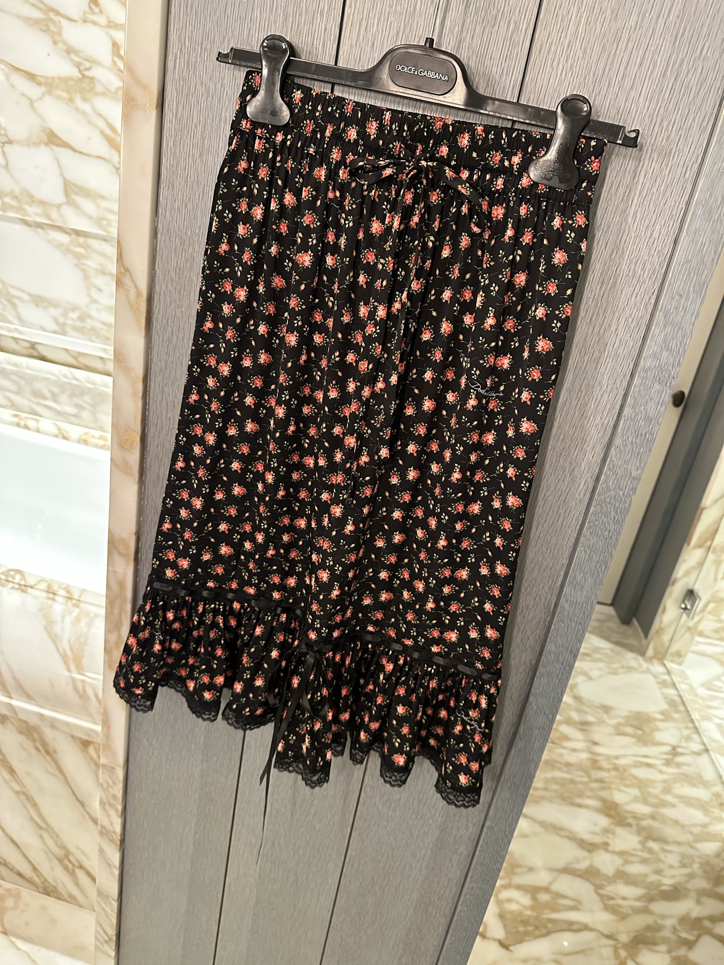 26春夏新款❤️加厚真丝碎花半裙！现货36-38-40-42